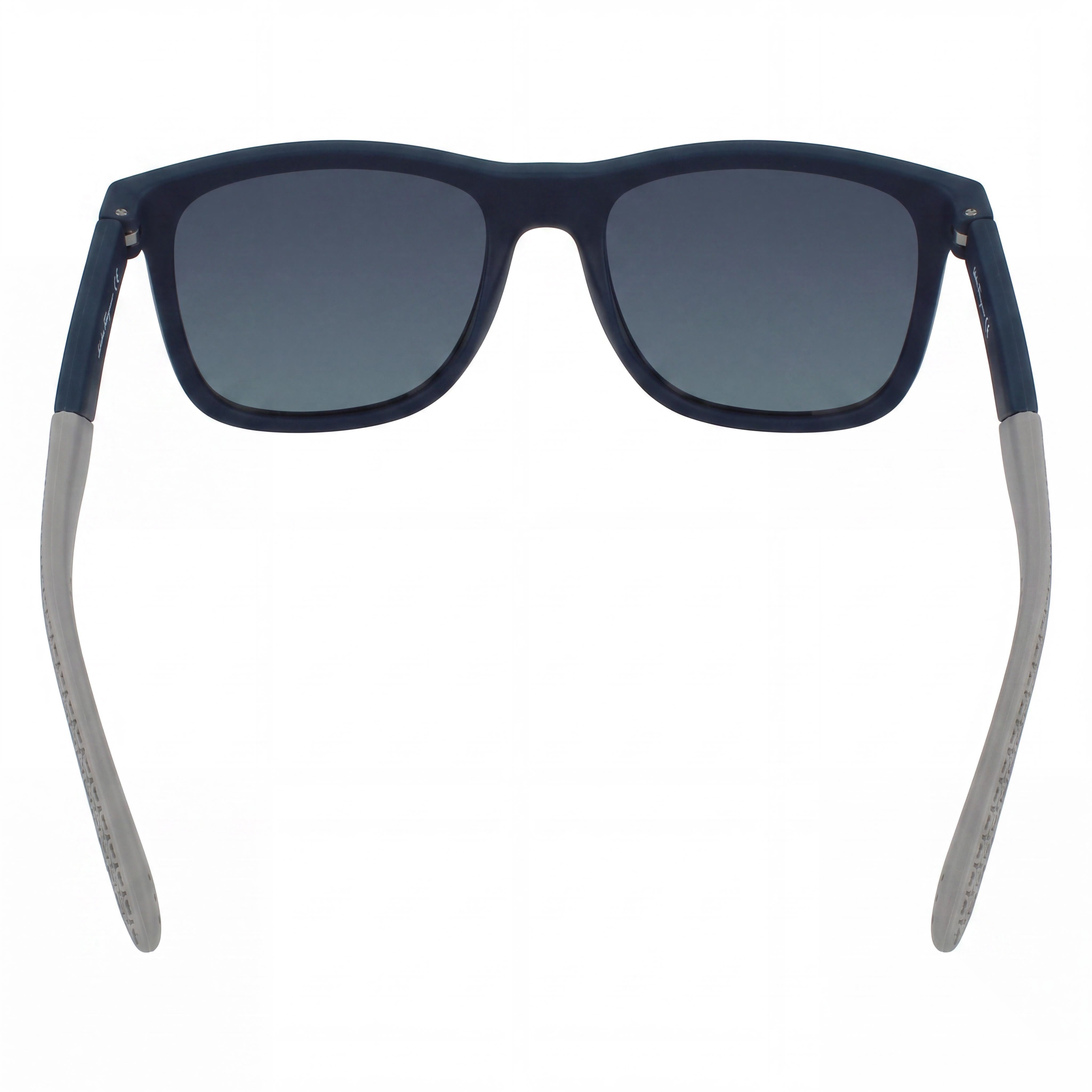 Salvatore Ferragamo SF1028S Modern Unisex Plastic UV Protection Sunglasses Black Grey Logo Frame Blue Non-Polarized Lens 56mm, Photo 4