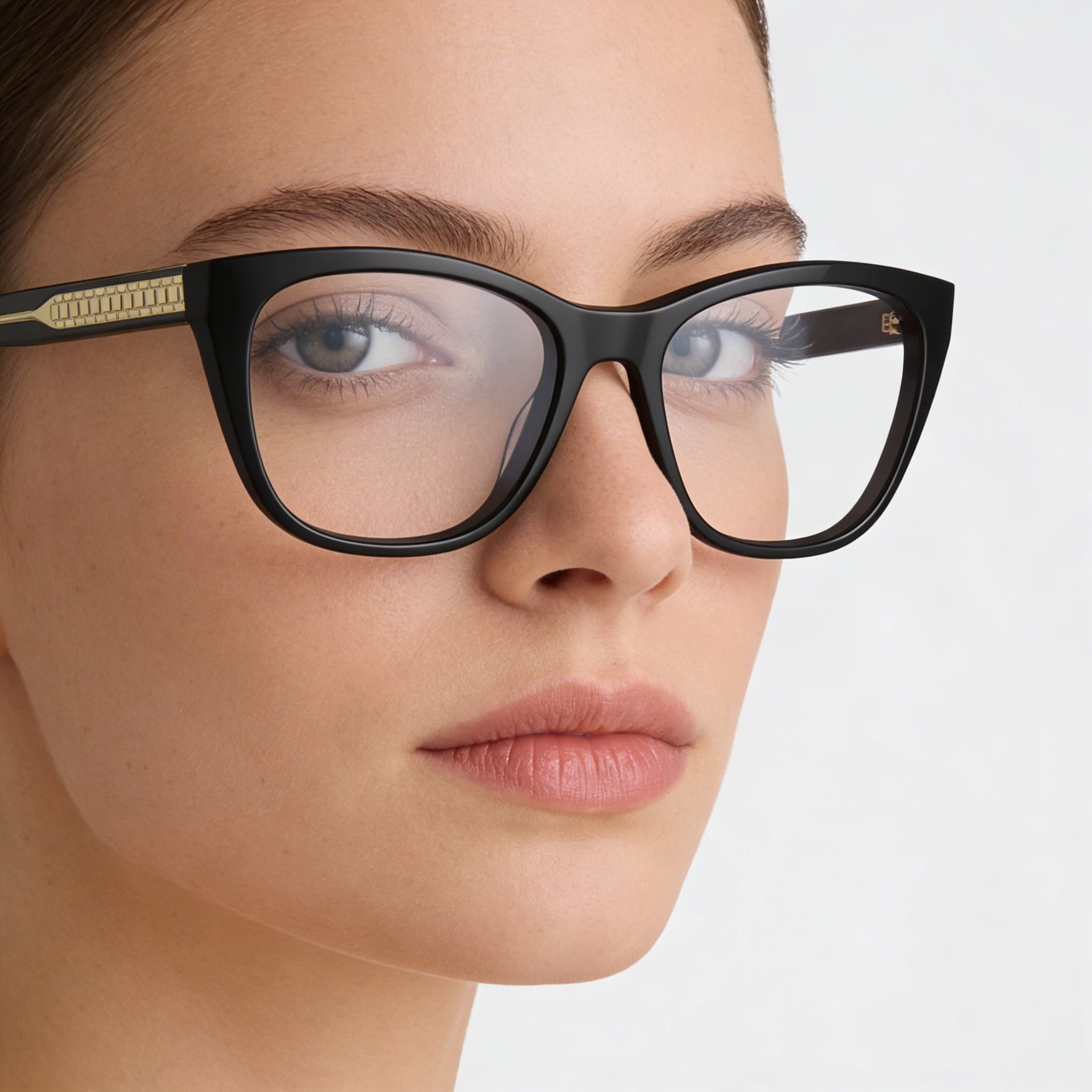 Victoria Beckham VB2665 Glasses for Women, Black Acetate Frame with Multi-coloured Composite Lenses, Photo 3