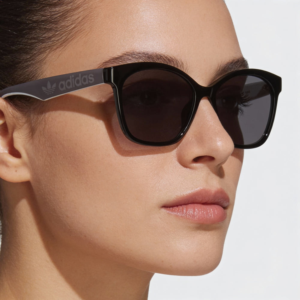 Gafas de sol Adidas Originals butterfly or004501a57 para mujer, montura de plástico negra, 100 % protección UV, 57 mm