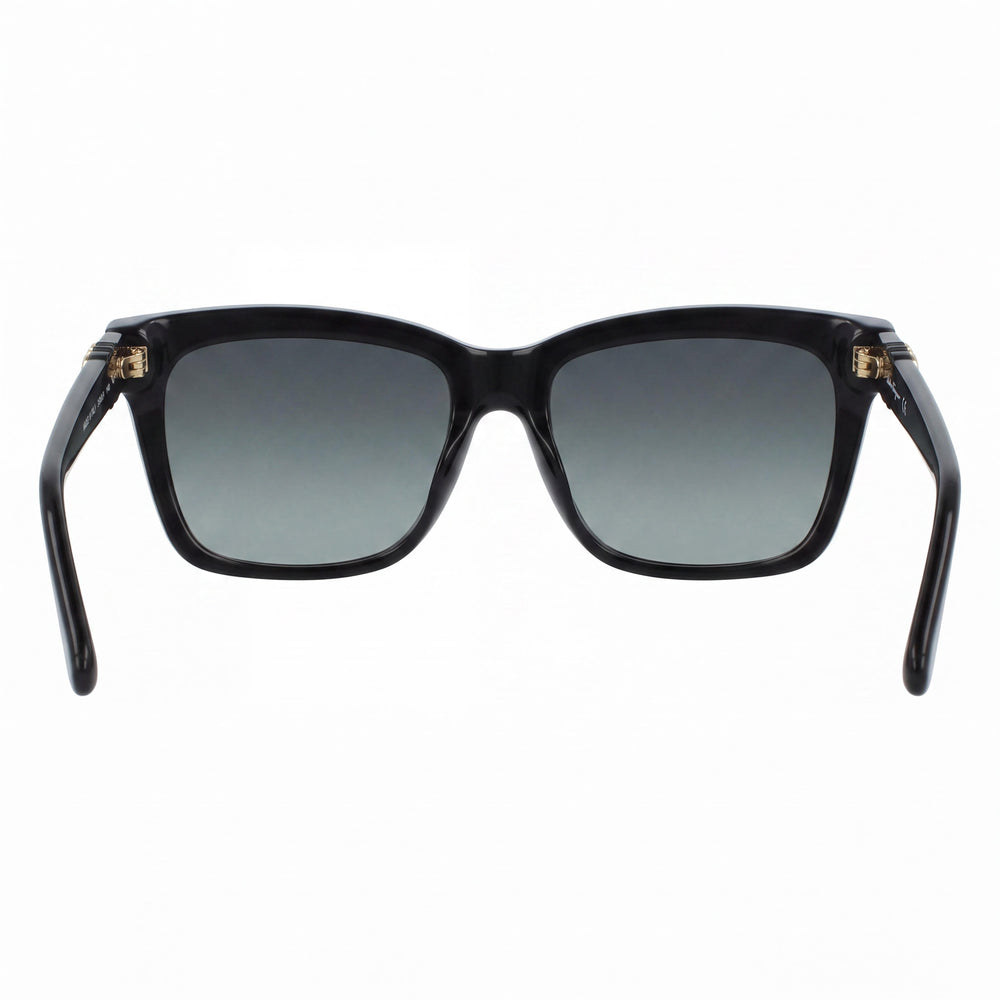 Salvatore Ferragamo SF1027S Unisex Plastic Square Black Grey Gradient Gradient Blue Lens 55mm UV Protected Sunglasses