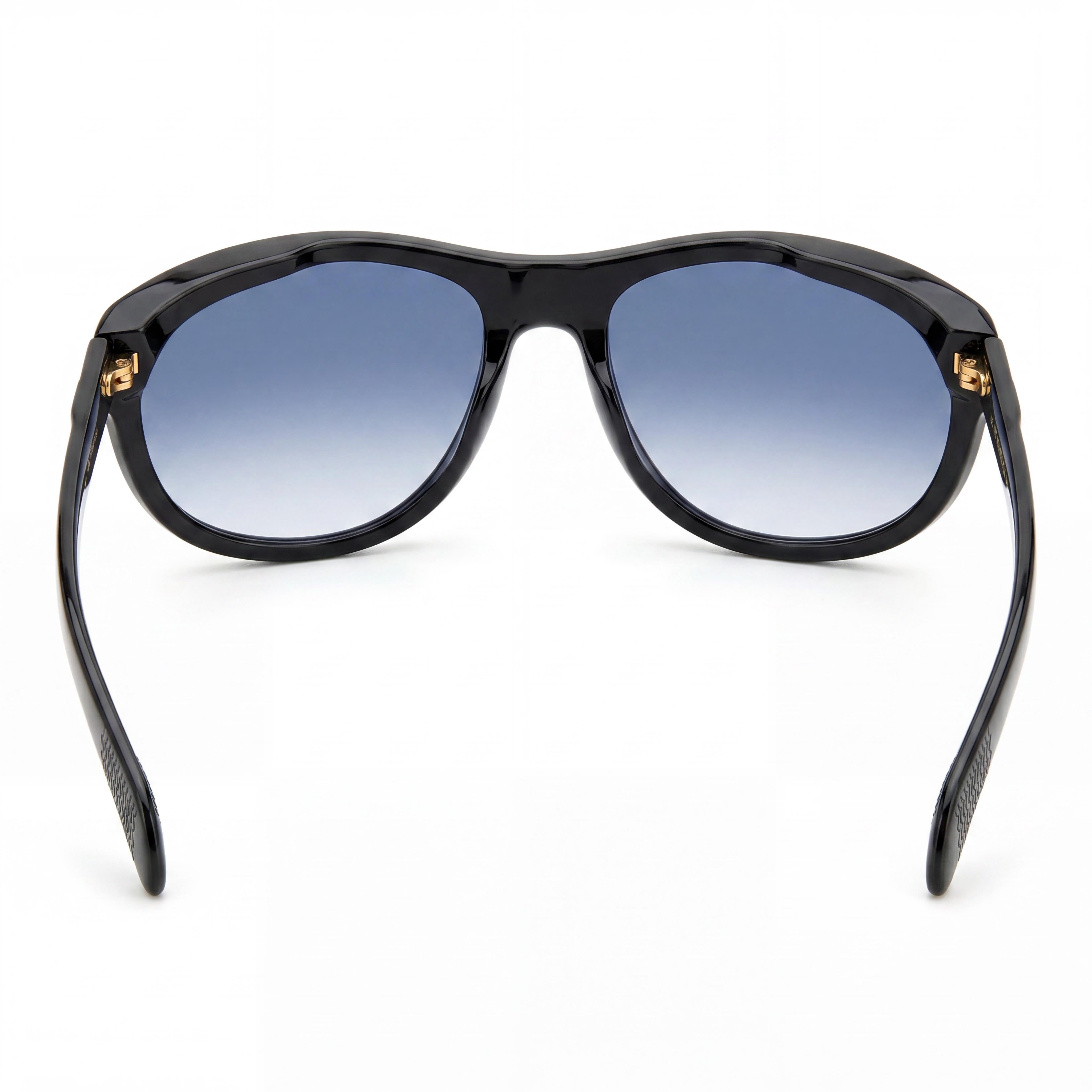 David Beckham DB 7117/S Men's Casual Black Acetate Sunglasses Dark Blue Shaded 64-18-130, Photo 3