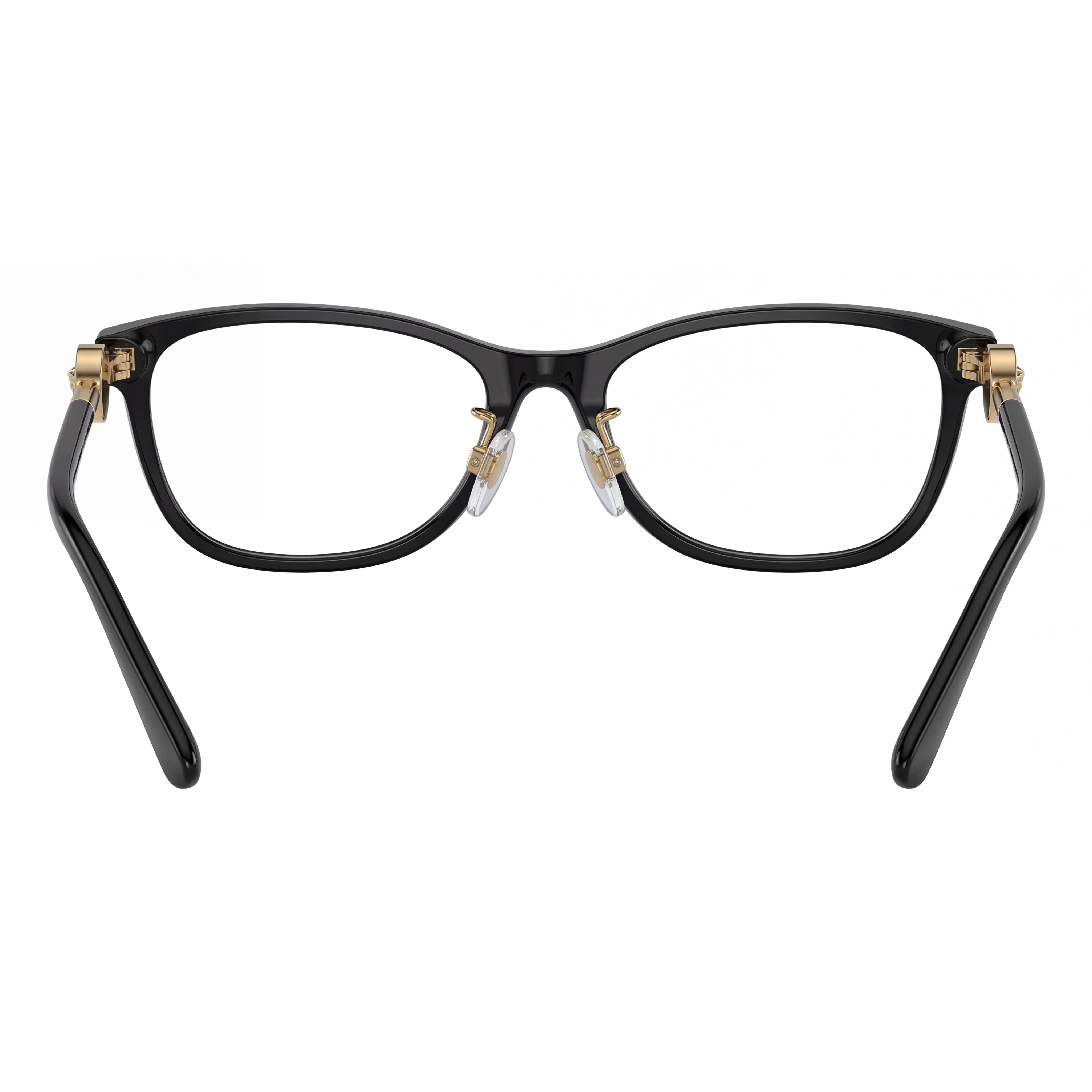 Gafas Versace Modern para mujer, montura completa de plástico negro con lentes transparentes, 55-16-140 mm, Photo 3