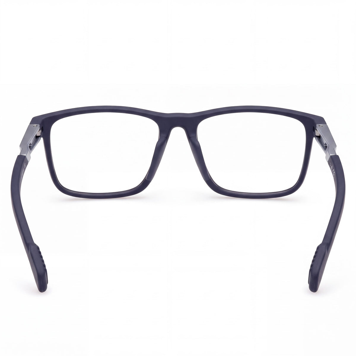 adidas SP5031 Men's Rectangular Injected Optical Frame in Matte Blue with Clear Demo Lenses, Prescription Ready, Size 54-16-140, Photo 4