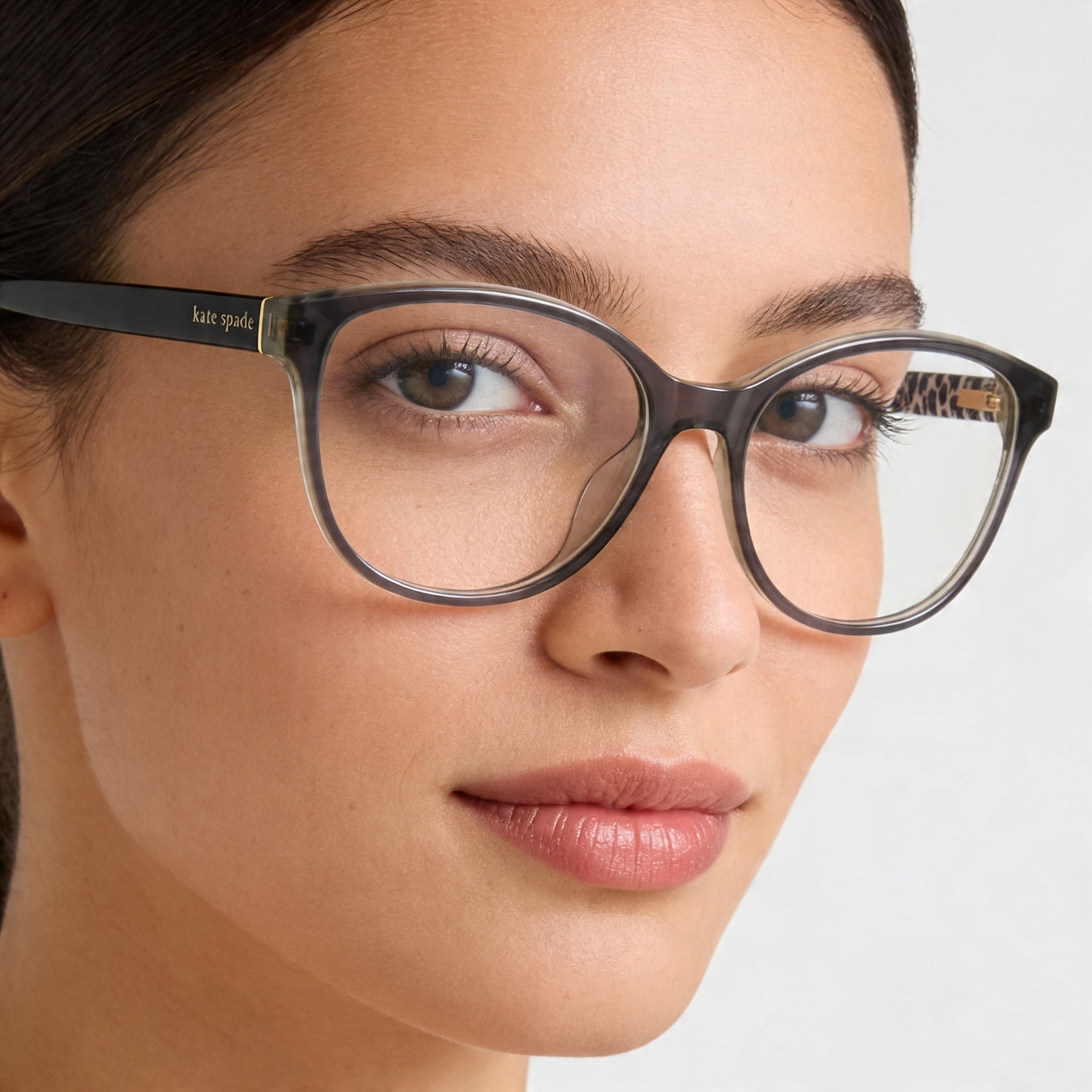 kate spade new york Rosalind/G Gafas de sol de plástico gris sin polarizar para mujer, lentes de 50 mm, puente de 16 mm, patilla de 140 mm, Photo 5