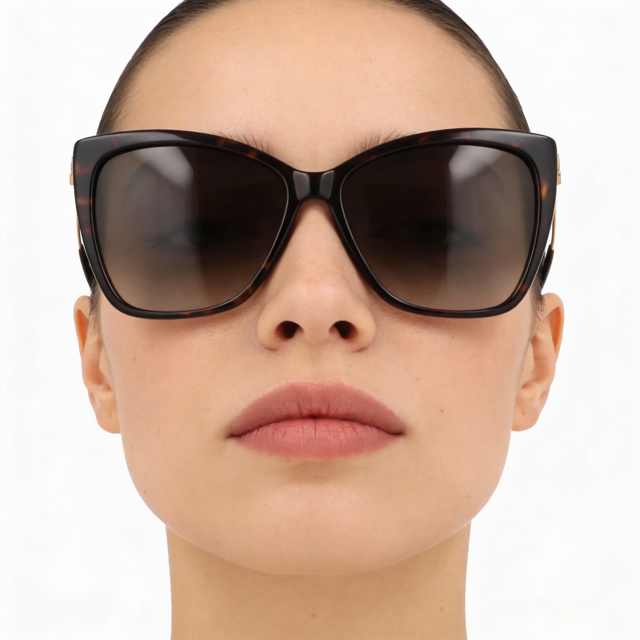 JIMMY CHOO Classic Women's Havana Acetate Frame, Havana Polycarbonate UV Protected Lenses Sunglasses 58mm, Photo 4