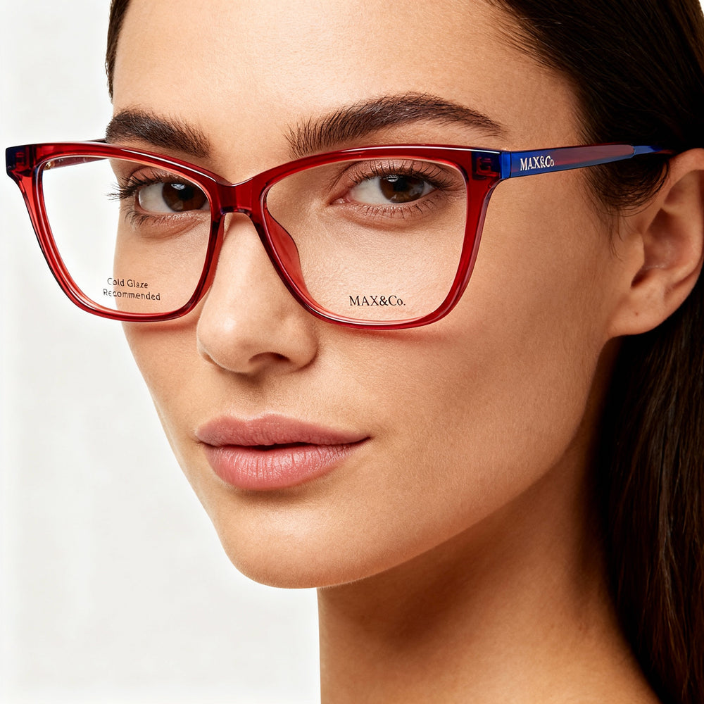 Gafas Max &amp; Co. MO5038 de estilo moderno con montura inyectada para mujer y lentes de policarbonato de 56 mm