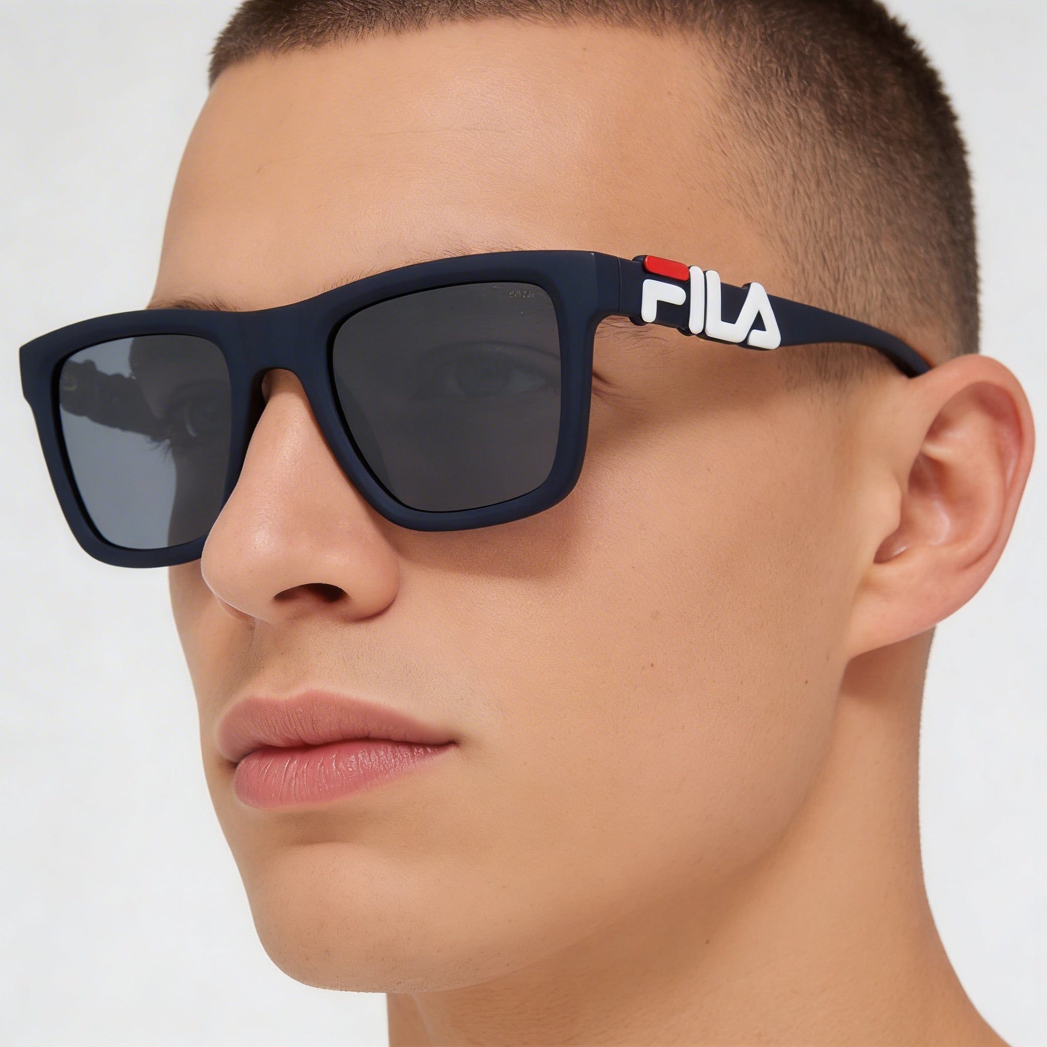Fila Classic Men's Matte Blue Injected Frame UV Protection Non-Polarized Sunglasses 51mm, Photo 5