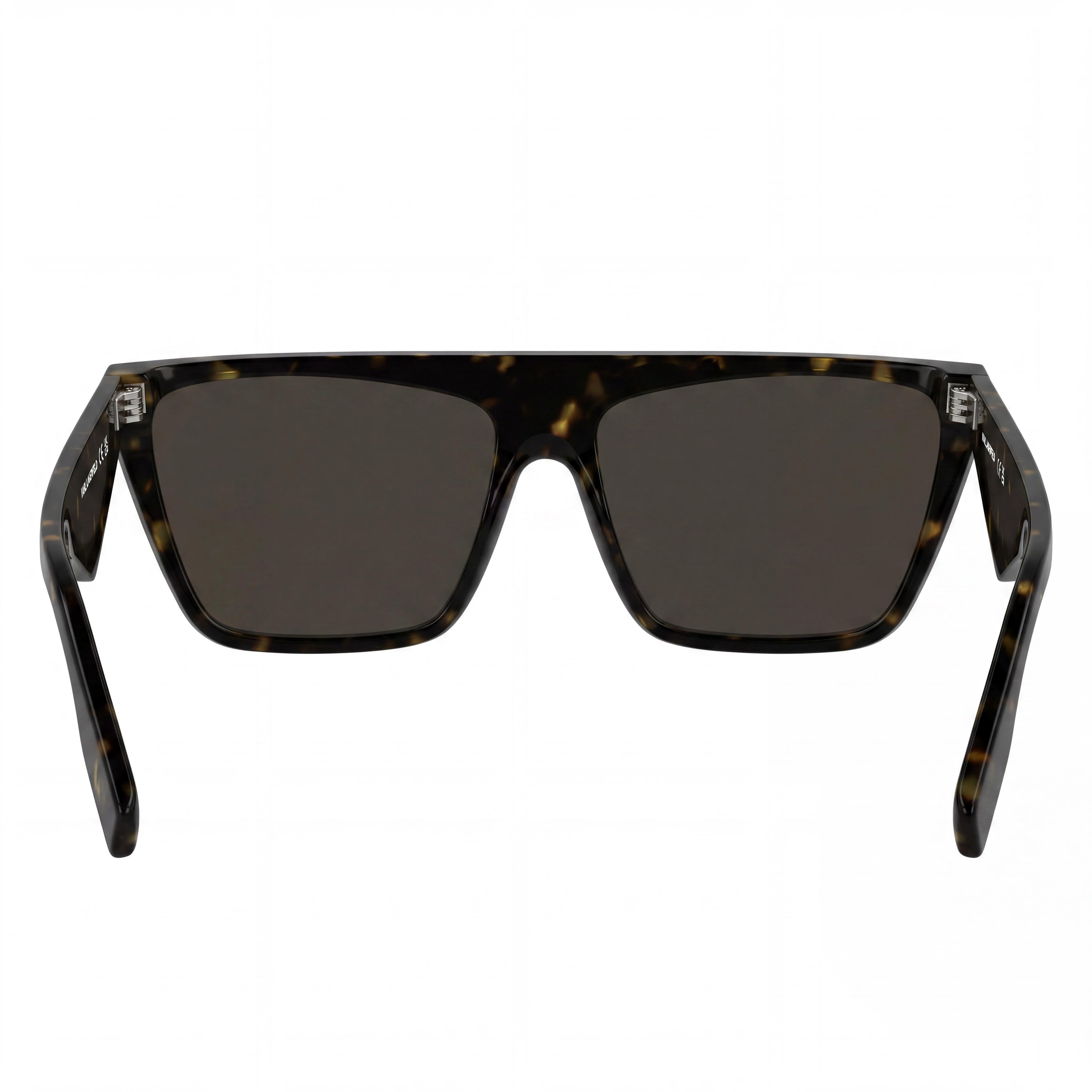 KARL LAGERFELD Kl6186s Women's XL Rectangular Dark Tortoise Plastic Sunglasses with Solid Brown UV Lenses, Photo 4