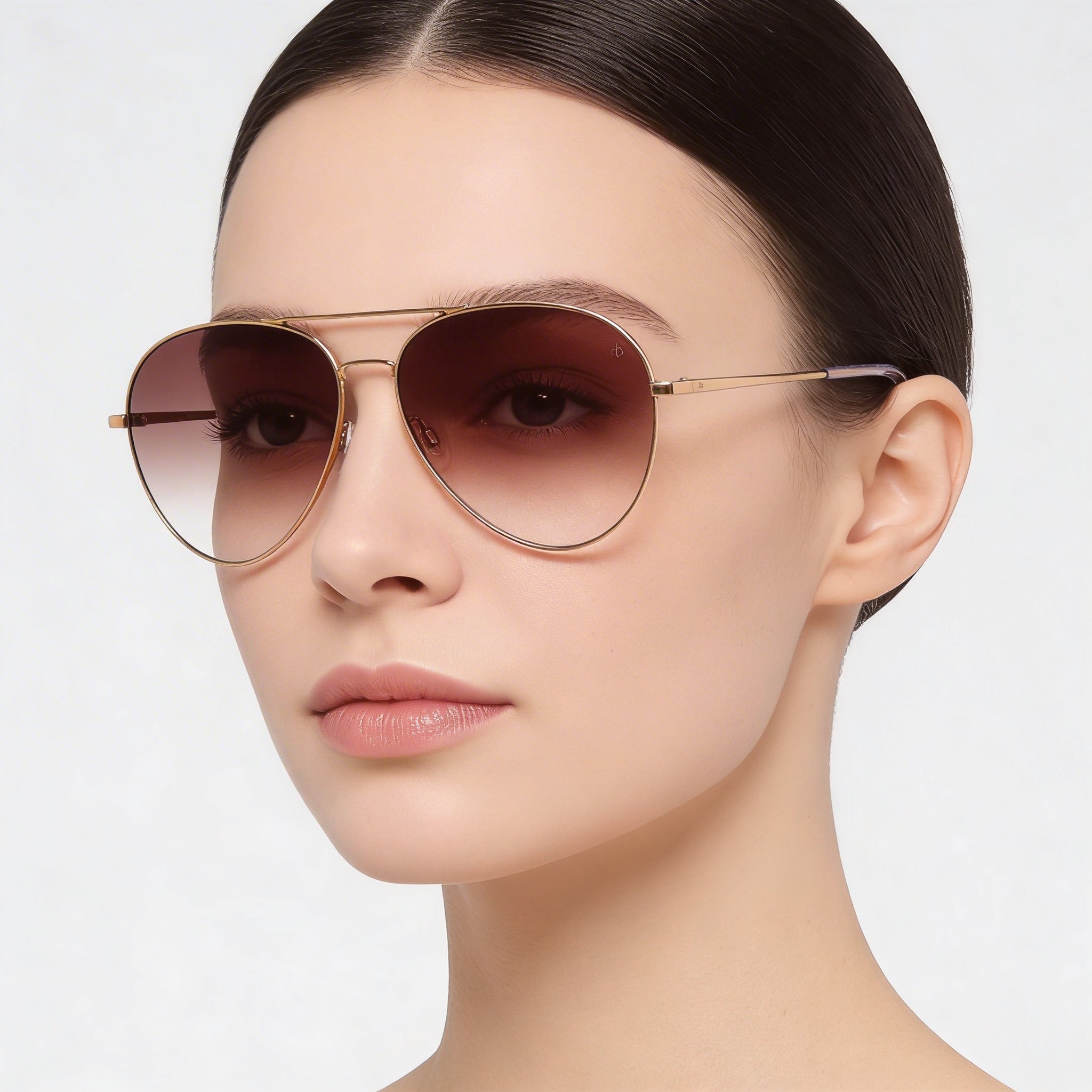 Gafas de sol modernas Rag & Bone para mujer, de acero inoxidable, color rojo, dorado y rosa, con protección UV, 59 mm, Photo 5