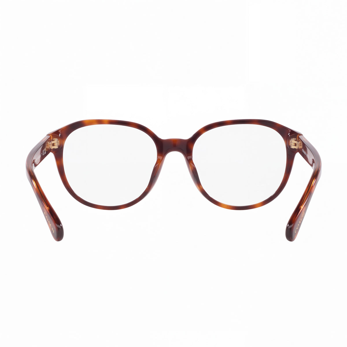 Coach Hc6209u Women's Round Tortoise Transparent Pink Plastic Eyeglasses 50-18-140mm, Photo 3
