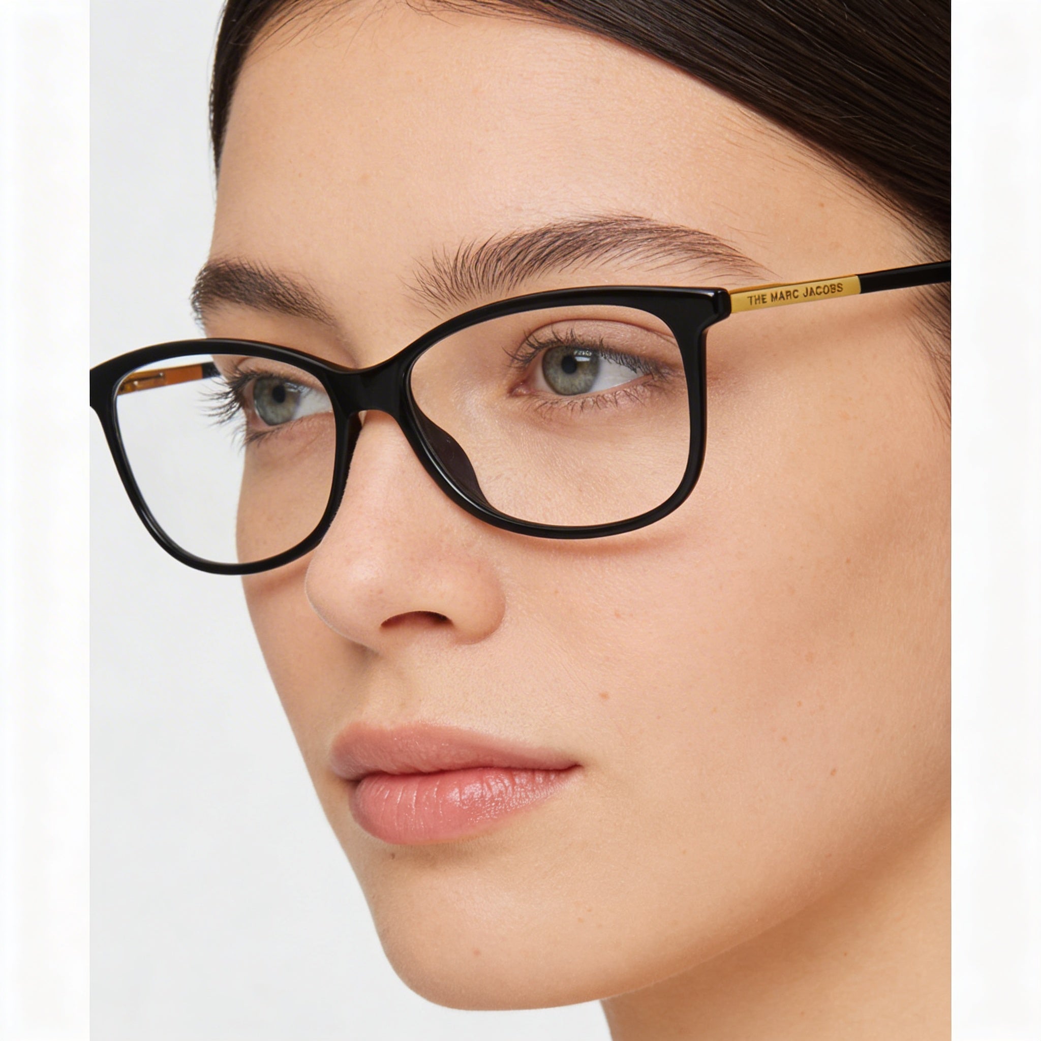Marc Jacobs Marc 513 Women's Black Gold Plastic Optical Eyeglass Frames with Polycarbonate Lenses 53mm, Photo 4