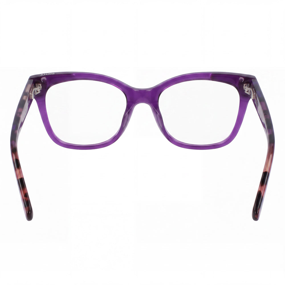 Gafas de sol unisex DKNY Dk5053 con montura de acetato púrpura cristal y lentes de policarbonato púrpura cristal de 51 mm