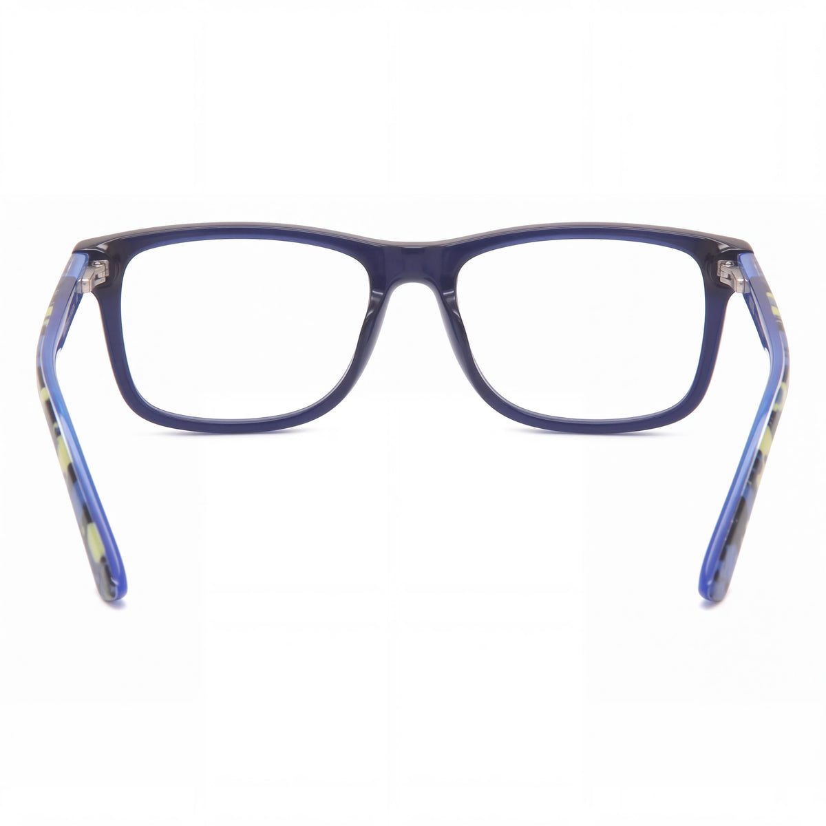 Montura óptica rectangular PUMA PJ0020O JUNIOR unisex, de acetato, aro completo, multicolor transparente azul, 51 mm, Photo 3