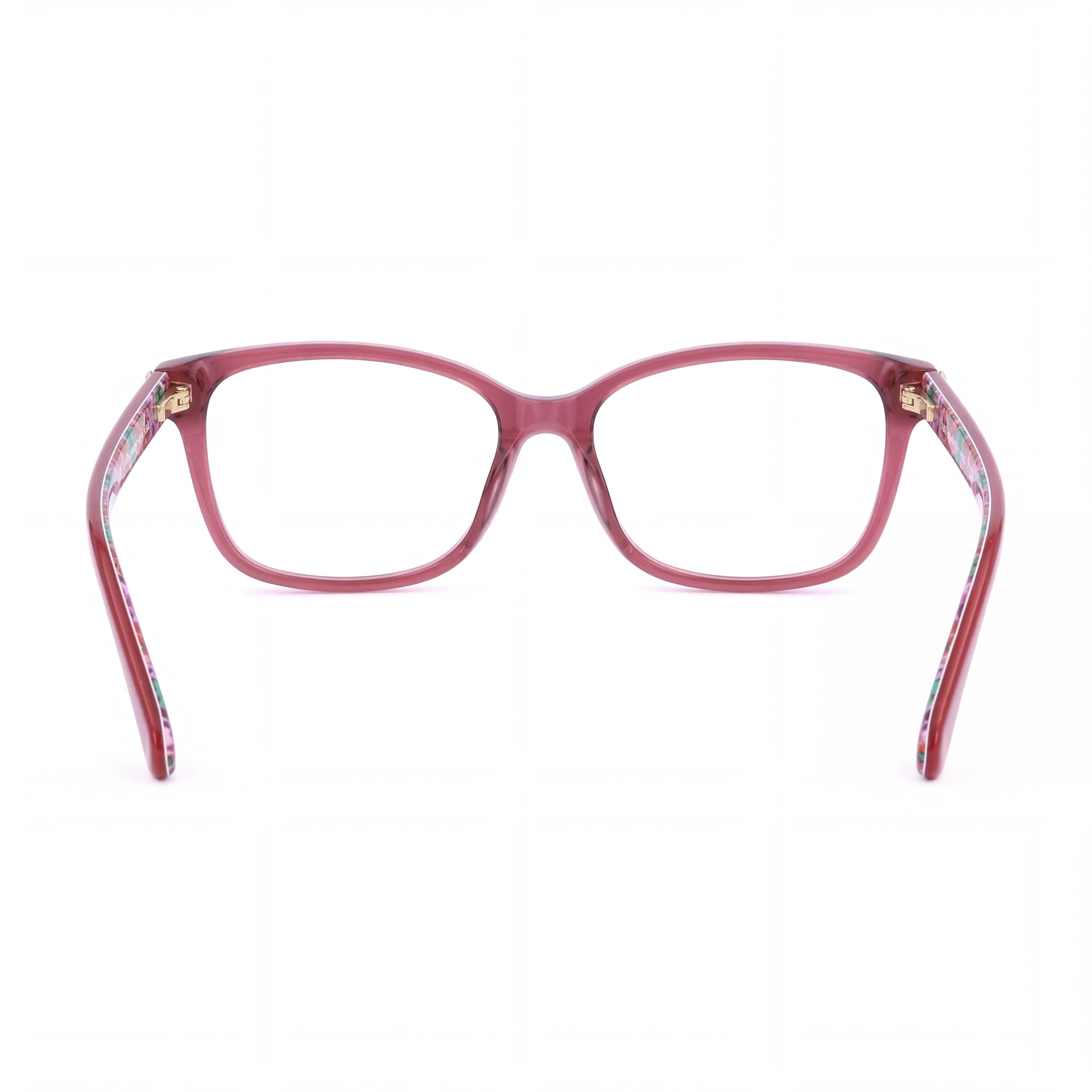 Gafas kate spade new york de mujer de la colección moderna con montura de acetato en color borgoña, ancho de lente de 54 mm, Photo 3