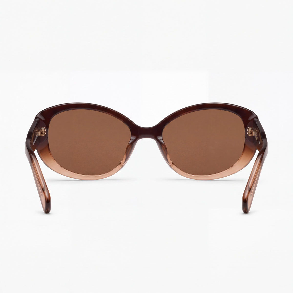 QUAY On Brand Women's Rectangular Non-Polarized Injection Sepia Ombre Brown Sunglasses 55-18-145mm, Photo 4
