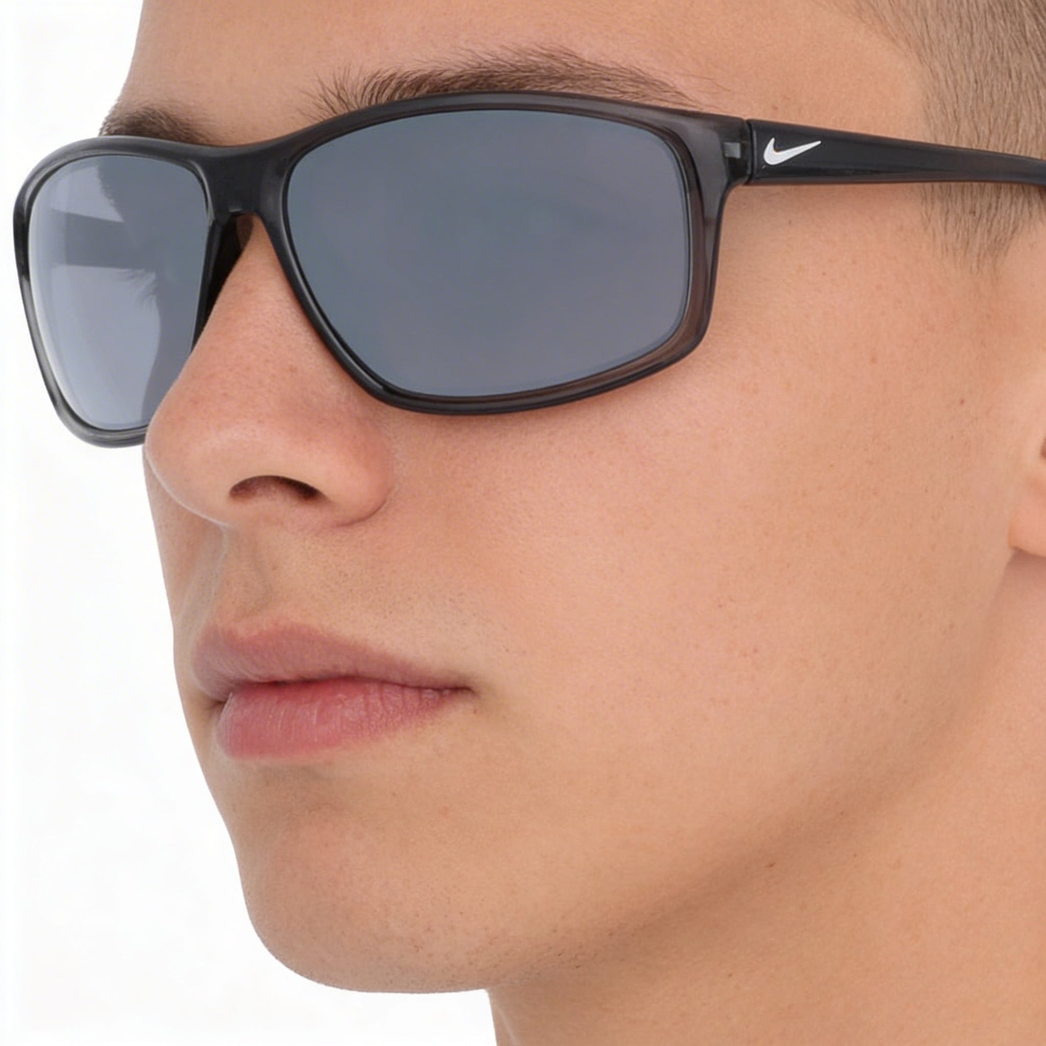 Nike Adrenaline Unisex UV Protection Sunglasses with Dark Grey Silver Flash Acetate Frame, Grey Silver Flash Mirror Lens 60mm, Photo 4