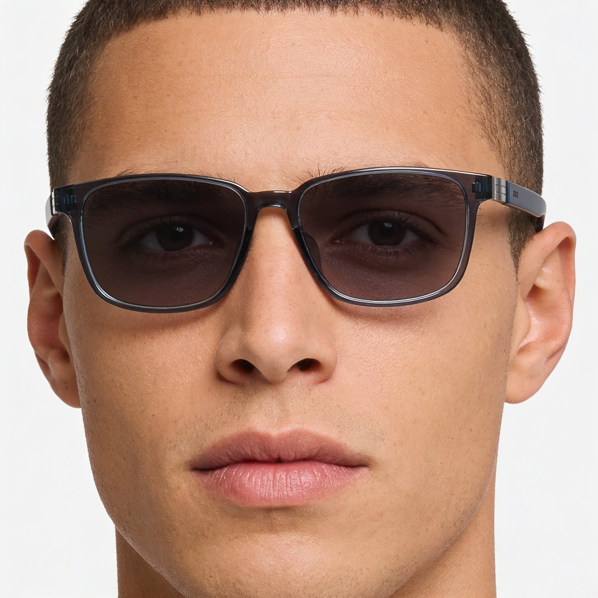 BOSS Audio Systems VISTA BOSS 1618/F Gafas para Hombre con Montura de Poliamida No Polarizadas Lente Transparente 55 mm, Photo 4