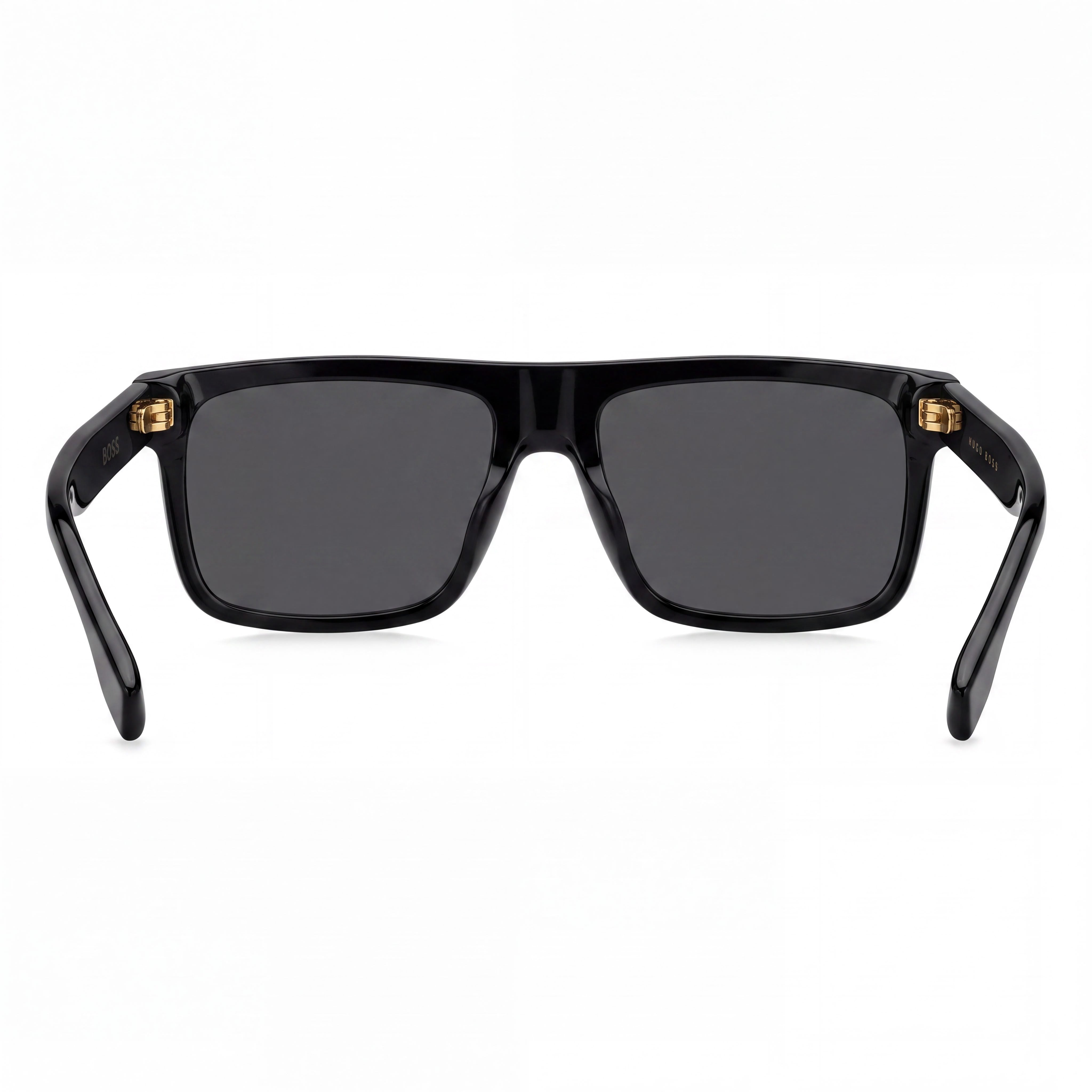 Hugo Boss 1440/S Unisex Square Black Acetate Polarized Sunglasses with UV Protection, Gray Gradient 59mm, Photo 3