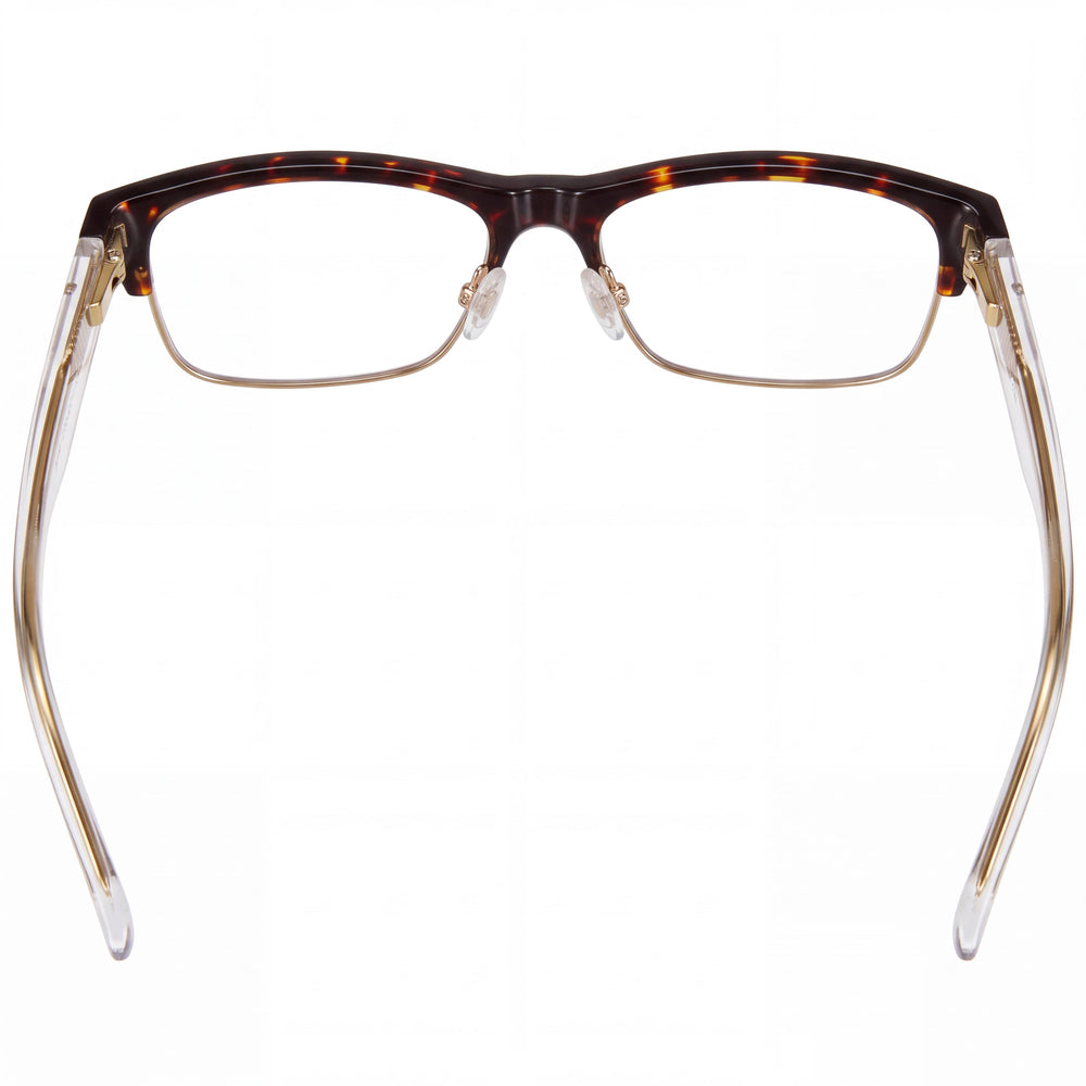 Gafas ópticas unisex Spy BRODY 5050 con montura de acetato Dark Tort Crystal y lentes transparentes, talla 59