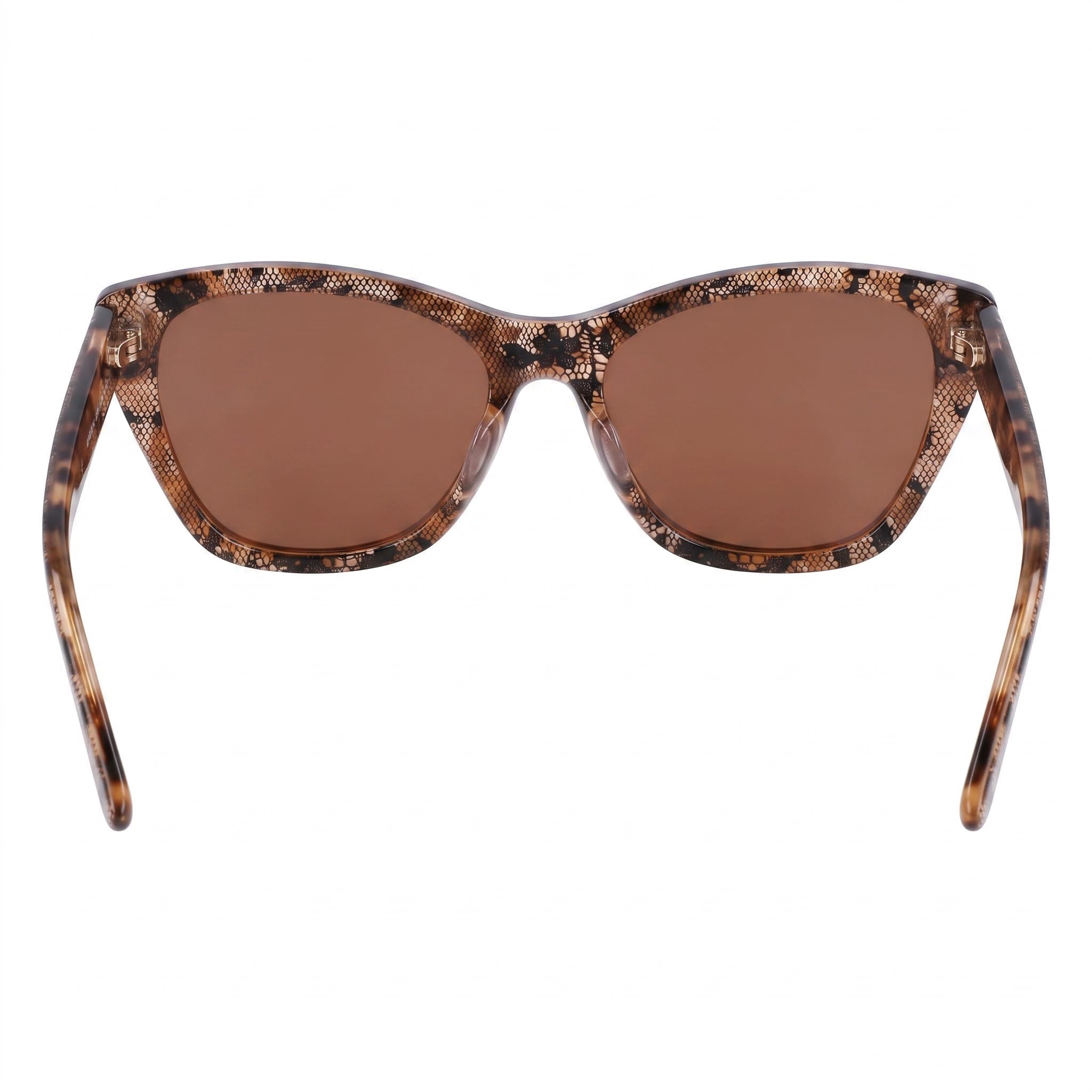 bebe Bb7254 Women's Brown Acetate Frame Eyewear with UV Protected Non-Polarized Lenses 56-17-140, Photo 4