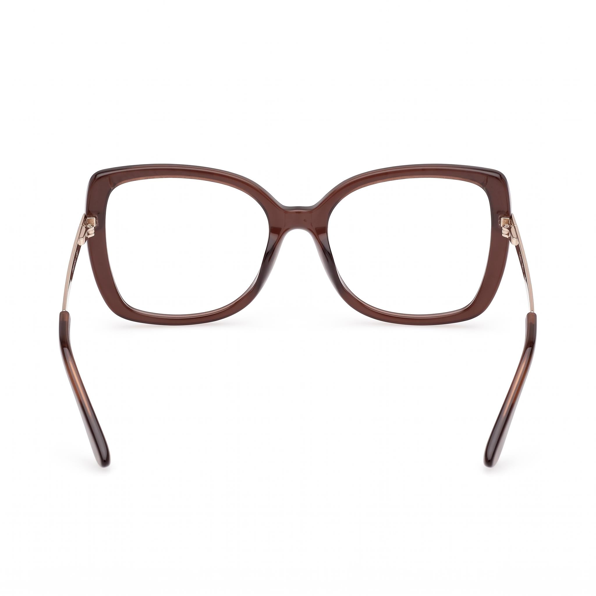 Guess Gu50245 Women's Dark Brown / Pale Gold Plastic Frame Eyewear with Dark Brown Polycarbonate Lenses 54mm, Photo 4