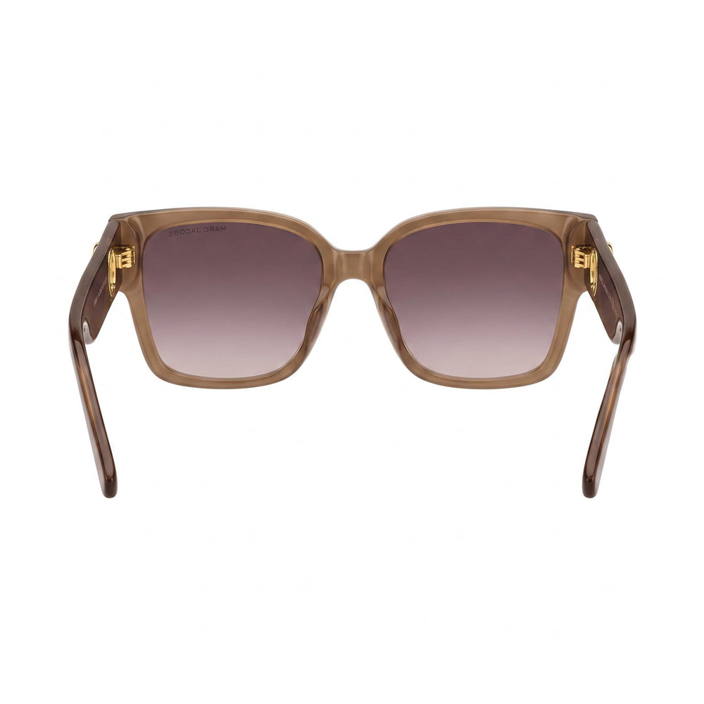Marc Jacobs Marc 698/S Women's Acetate Brick Brown Clear Non-Polarized UV Protected Sunglasses 54mm