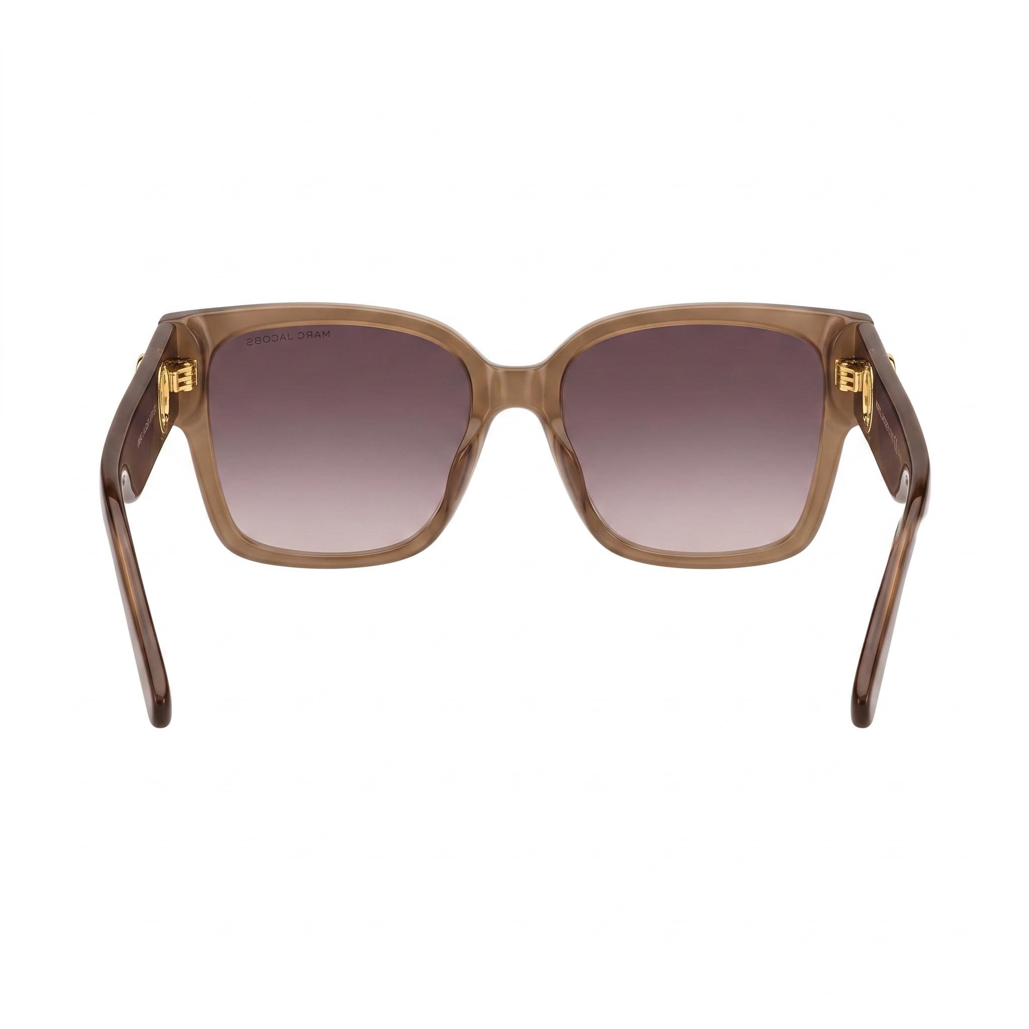 Marc Jacobs Marc 698/S Women's Acetate Brick Brown Clear Non-Polarized UV Protected Sunglasses 54mm, Photo 3