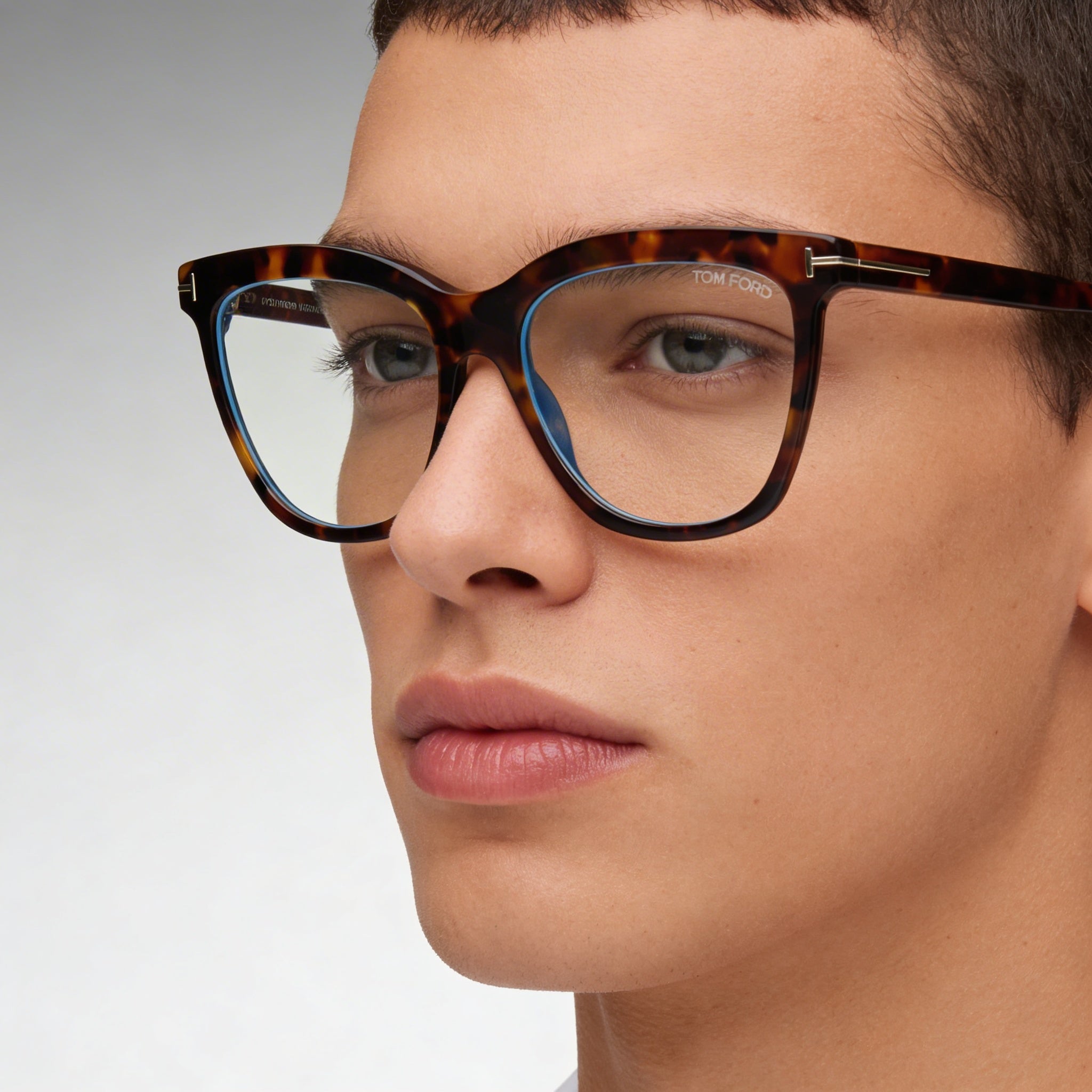Tom Ford Ft6042-b Unisex Eyewear, Dark Havana & Black Frame, Black Non- Lenses, Size 54-16-140, Photo 3