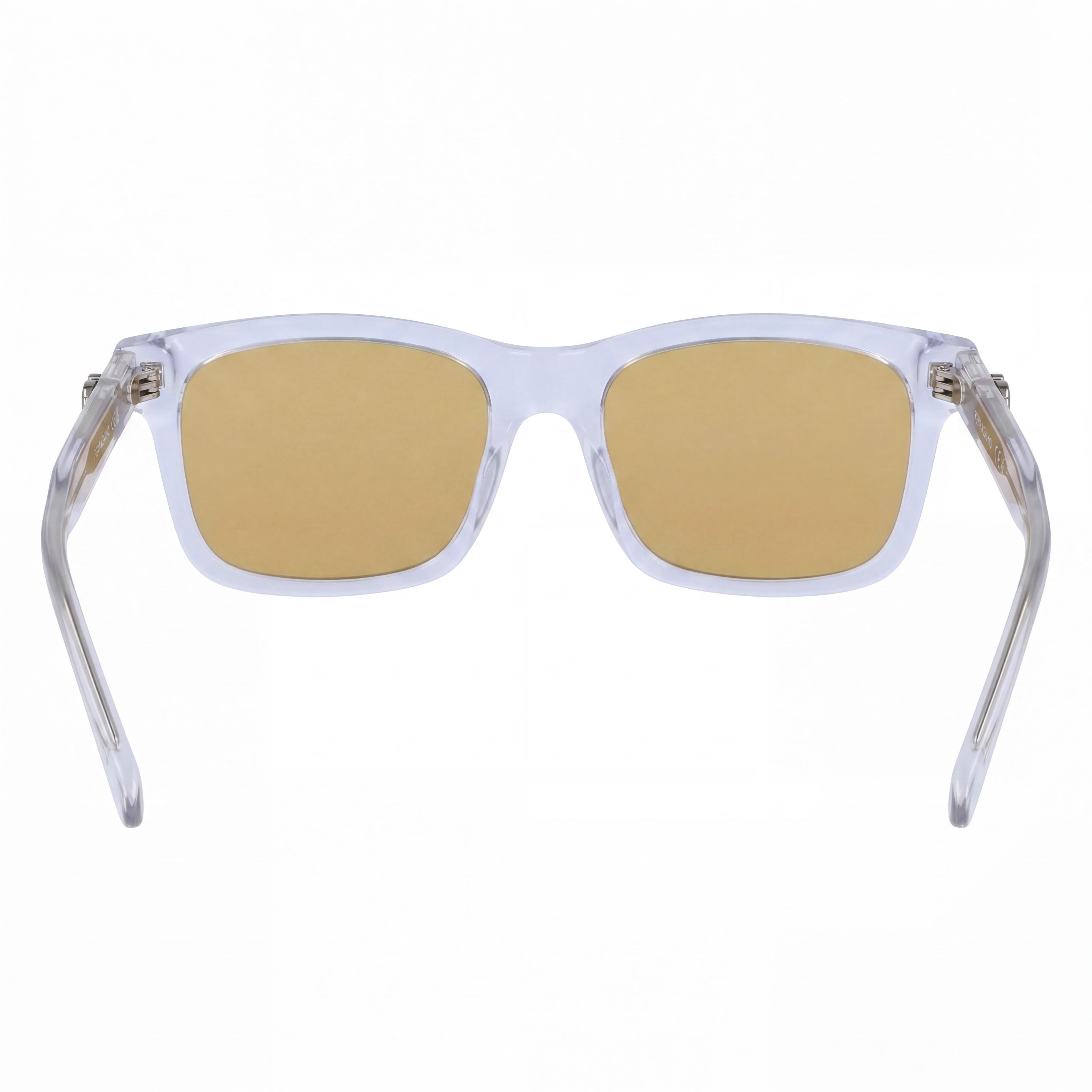 Gafas de sol rectangulares Ferragamo modernas unisex de acetato con montura gris transparente, protección UV 400 no polarizadas de 55 mm, Photo 4