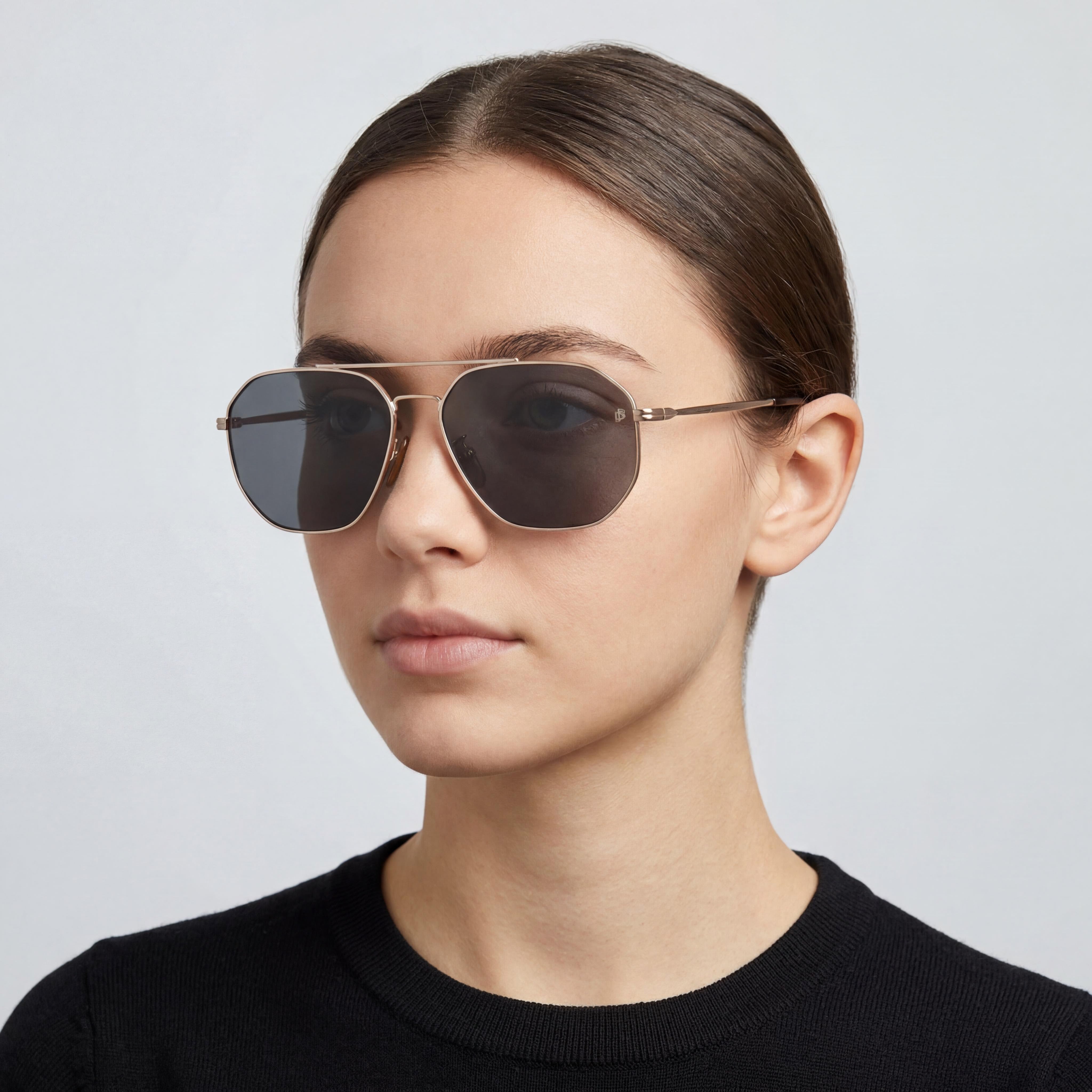 David Beckham Classic Unisex Oro Habana Marco Verde Lentes de Policarbonato Degradado Gris Oscuro Protección UV Gafas de Sol 60mm, Photo 5