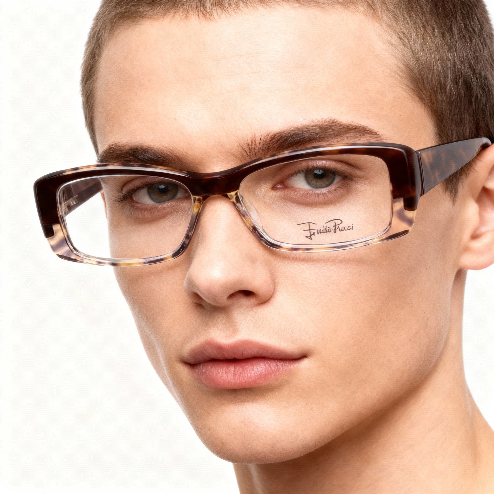 Emilio Pucci 2651_204 Unisex Plastic Eyeglasses, Chocolate Brown Frame, 50-15-135, Photo 3