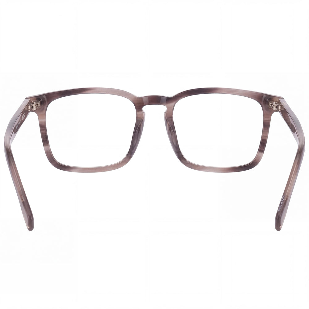 Gafas Ópticas Unisex Hugo Boss Modern Collection con Montura de Plástico Marrón Grisáceo, Ancho de Lente de 53 mm