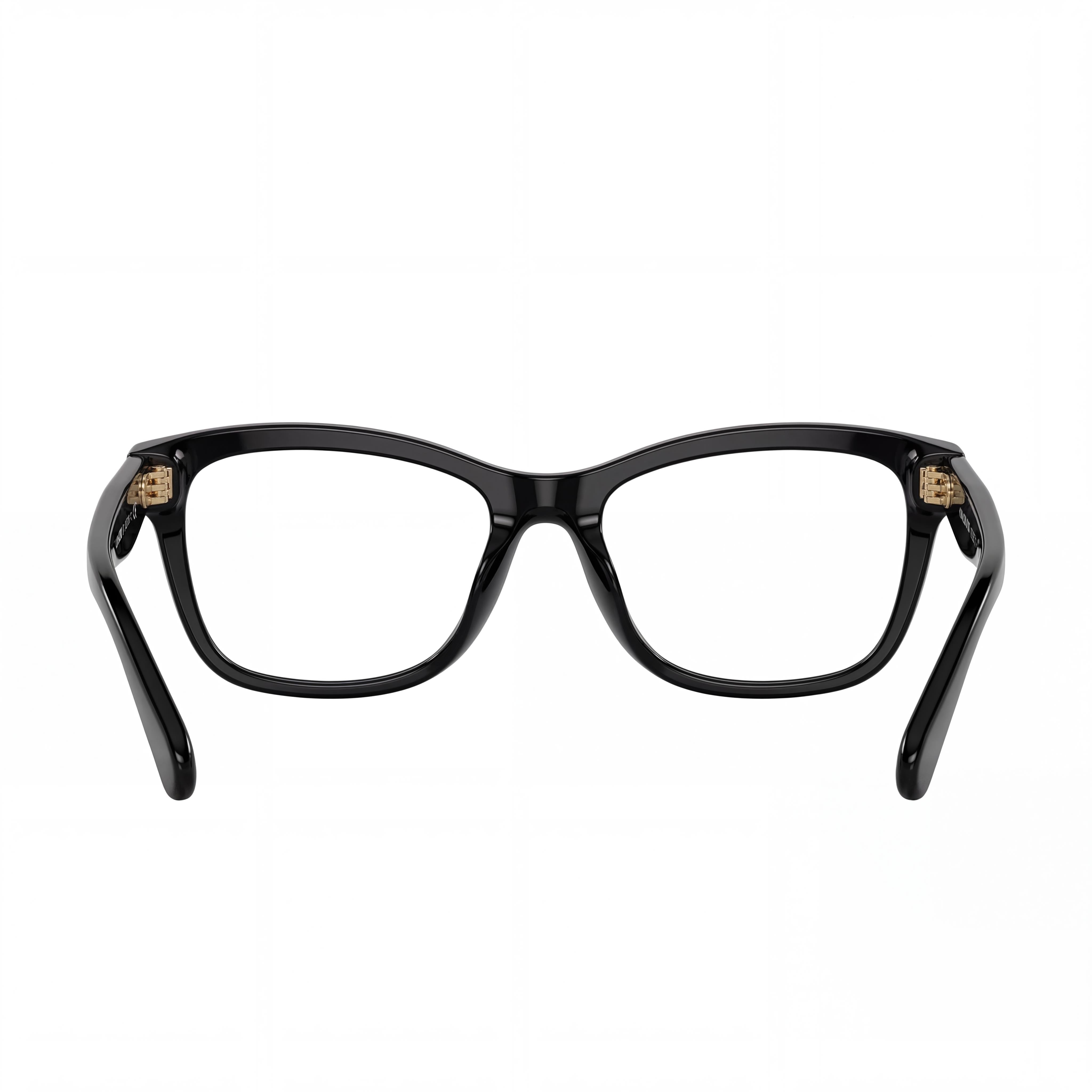 COACH Hc6231u Montura de gafas graduadas de plástico negro con herrajes C esculpidos y ajuste universal para mujer, 54 mm, Photo 3