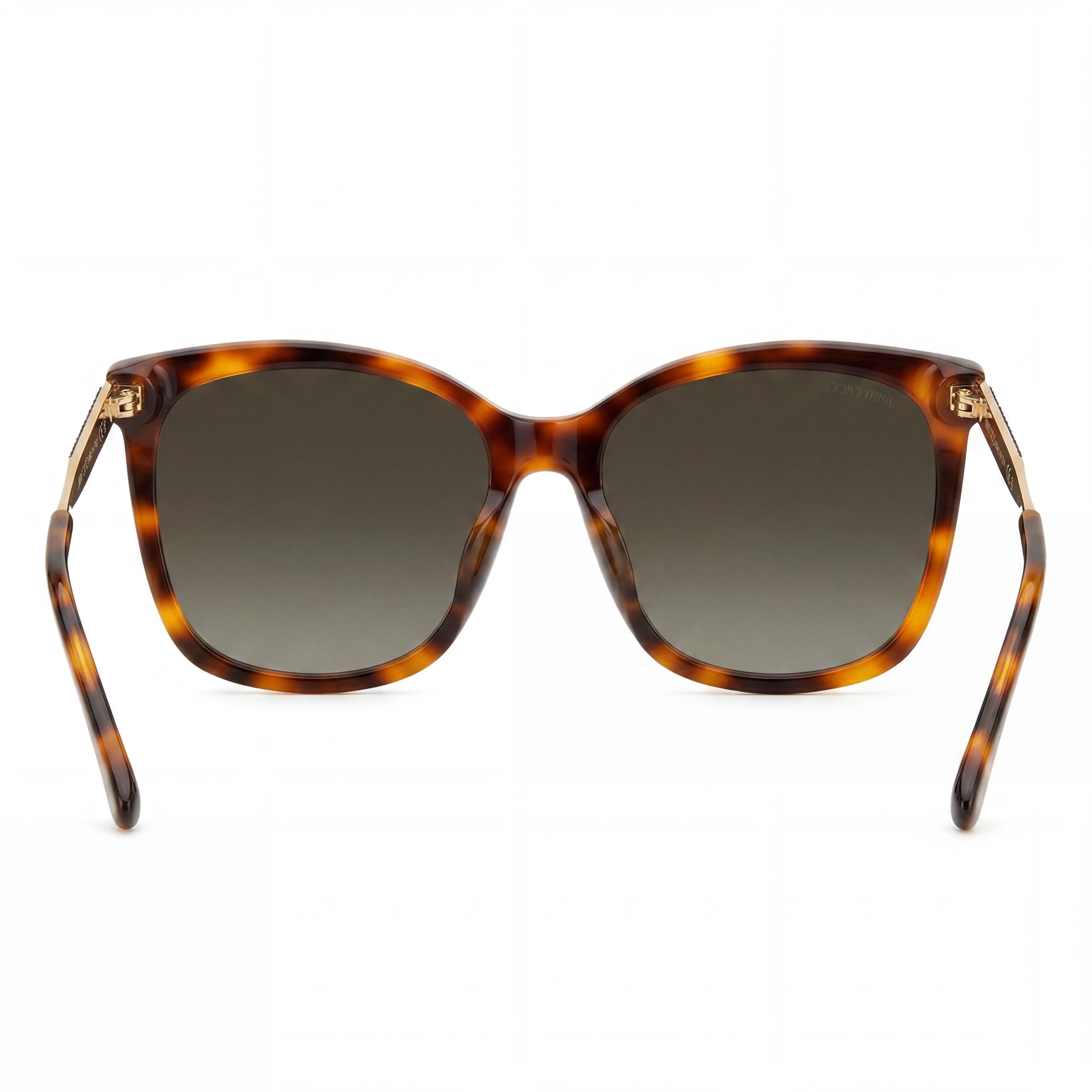 Jimmy Choo NEREA/G/S Gafas de sol de mariposa para mujer con montura de acetato havana, lentes degradadas marrones, 100% protección UV, 57mm, Photo 4