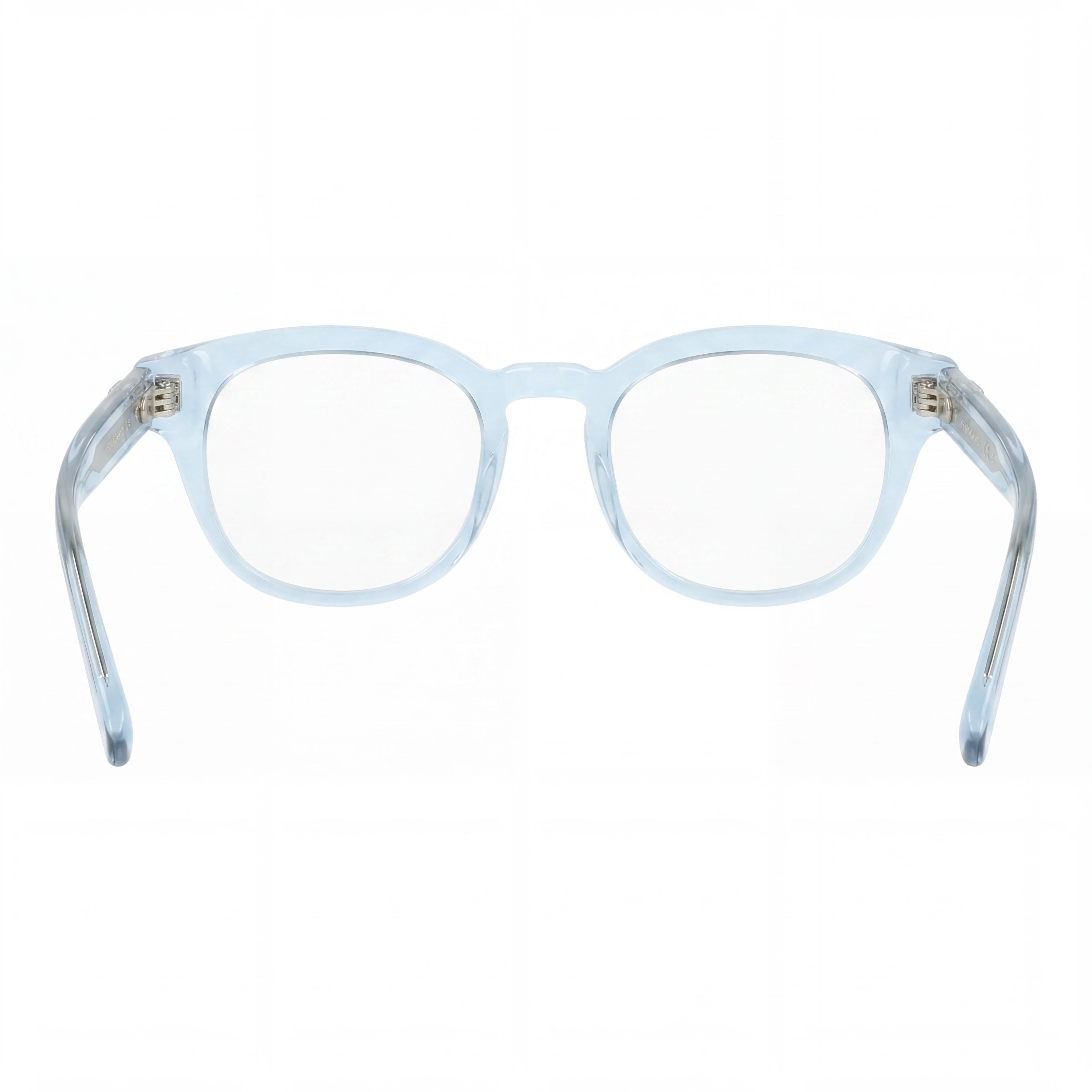 Ferragamo Sf3033 Men's Transparent Azure Acetate Frame Eyeglasses with Polycarbonate Lenses, 50mm, Photo 4