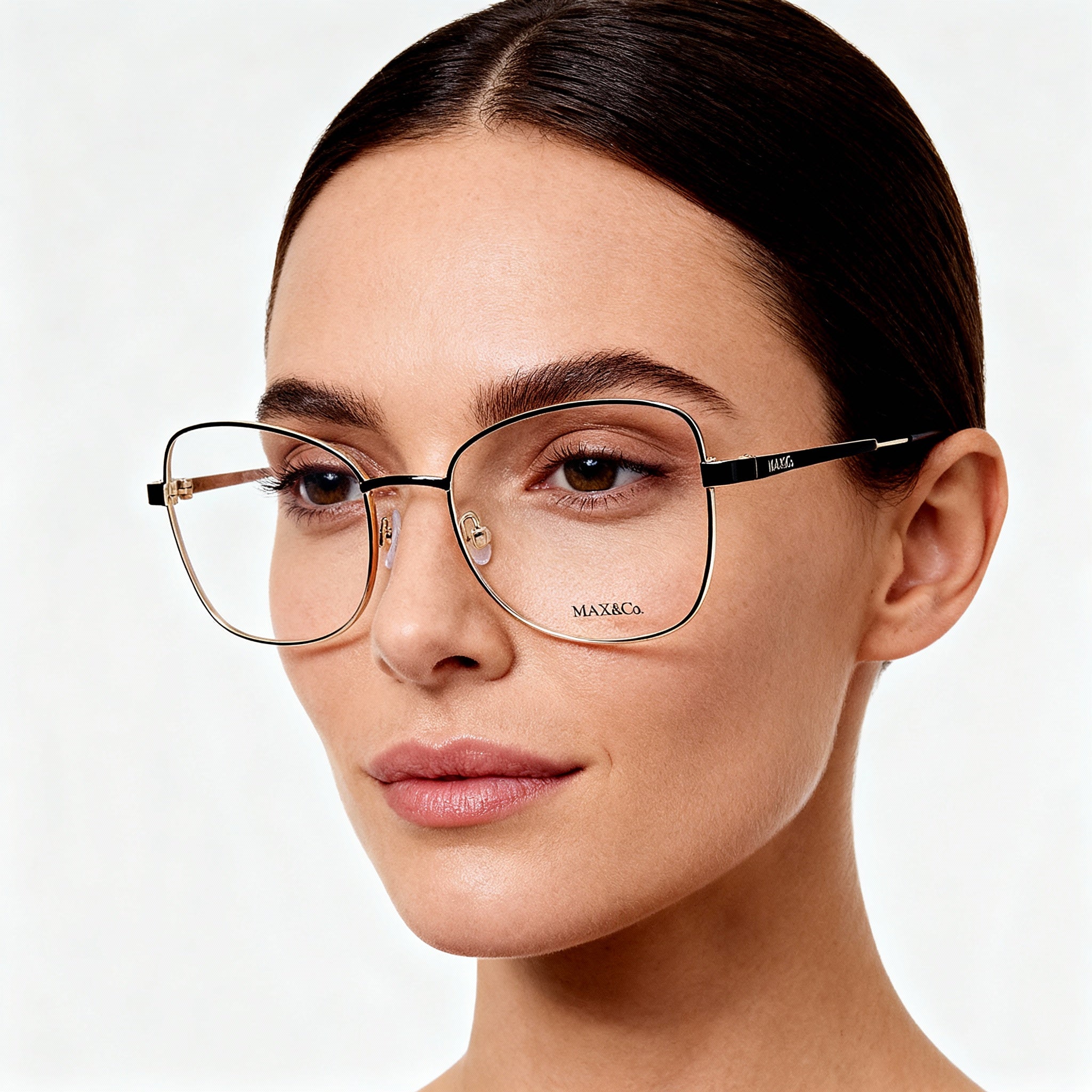 Max & Co. Modern Women's Multicolored Metal Reading Glasses, Clear Plastic Lenses 52-18-140, Photo 4