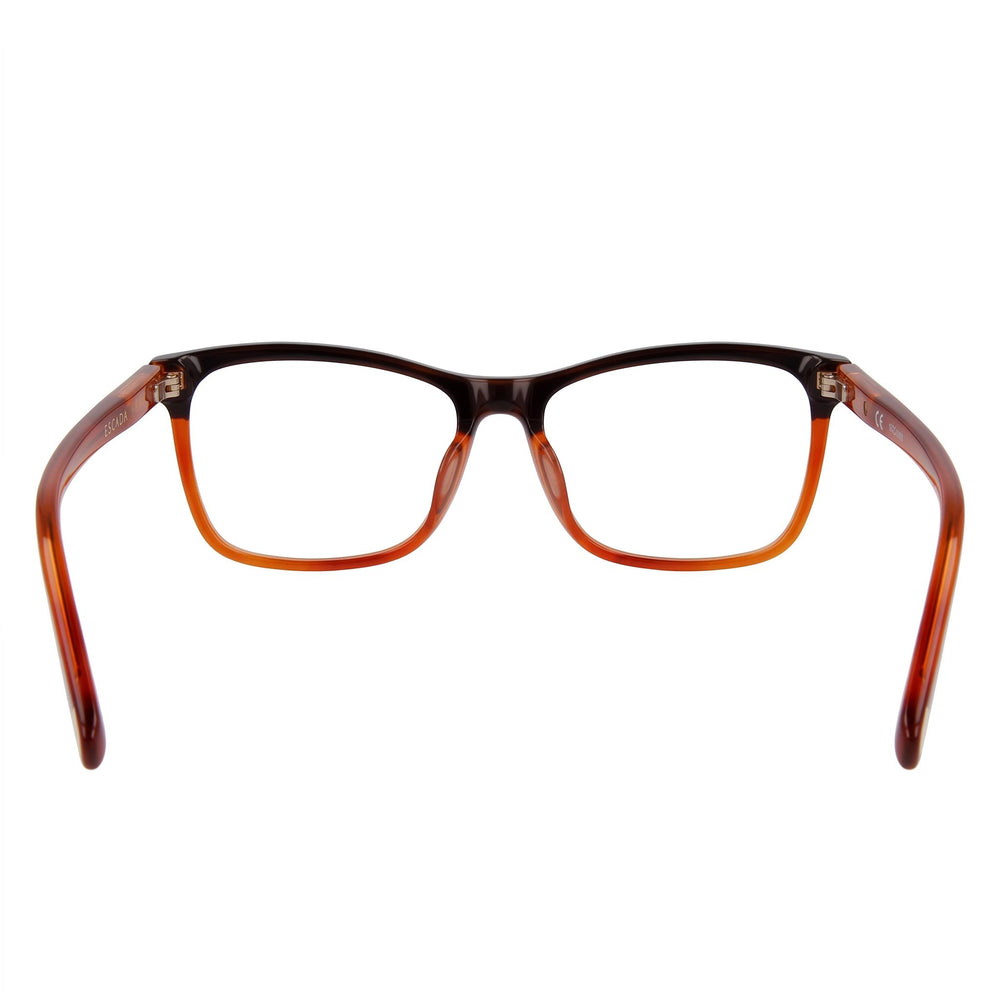 Escada Vesa13 Men's Lightweight Eyewear Frames with Yellow Brown Havana Frame Color, Size 55-15-135mm