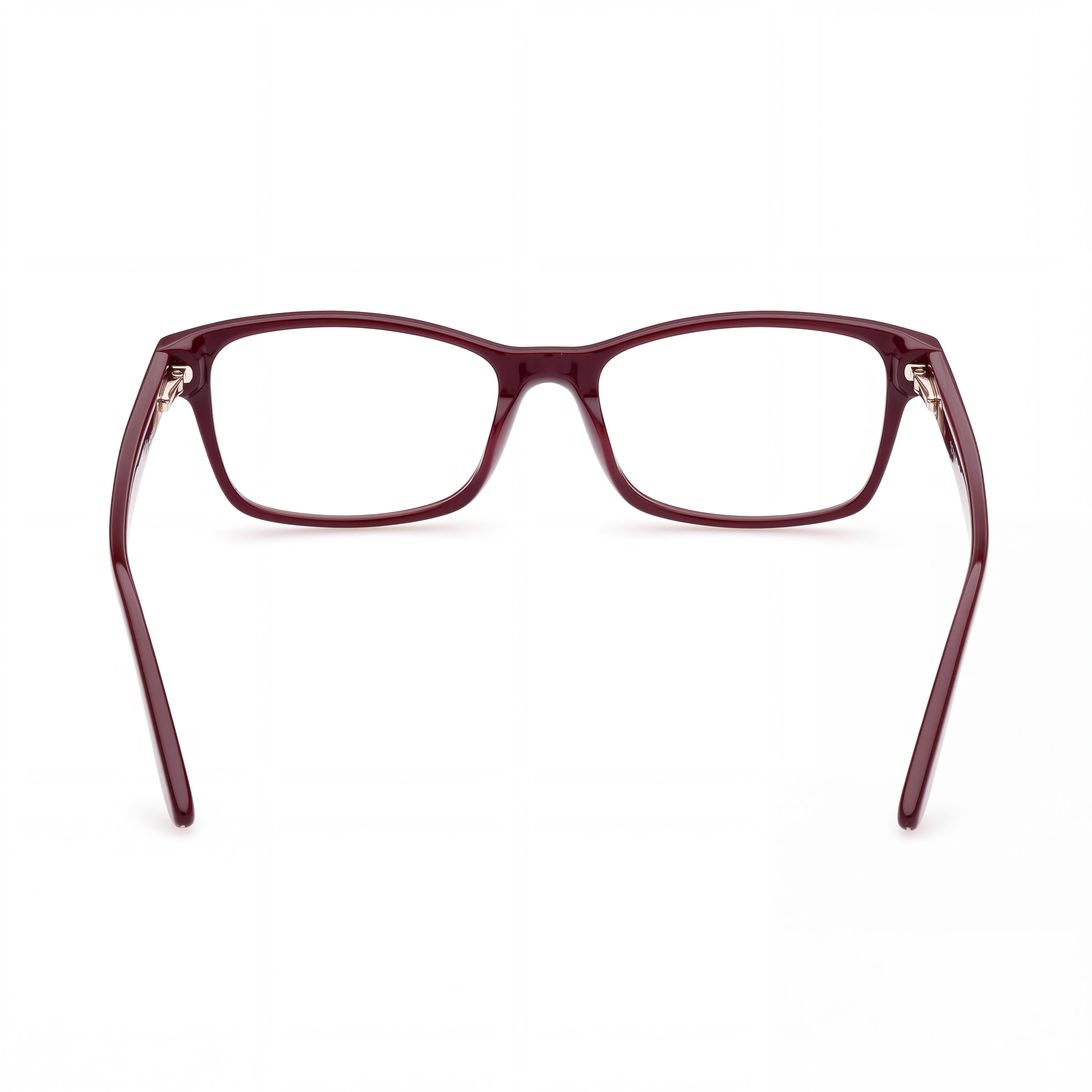 GUESS Gu2874 Women's Rectangular Full Rim Eyeglasses with Plastic Frame in Bordeaux Animal (53mm), Photo 2