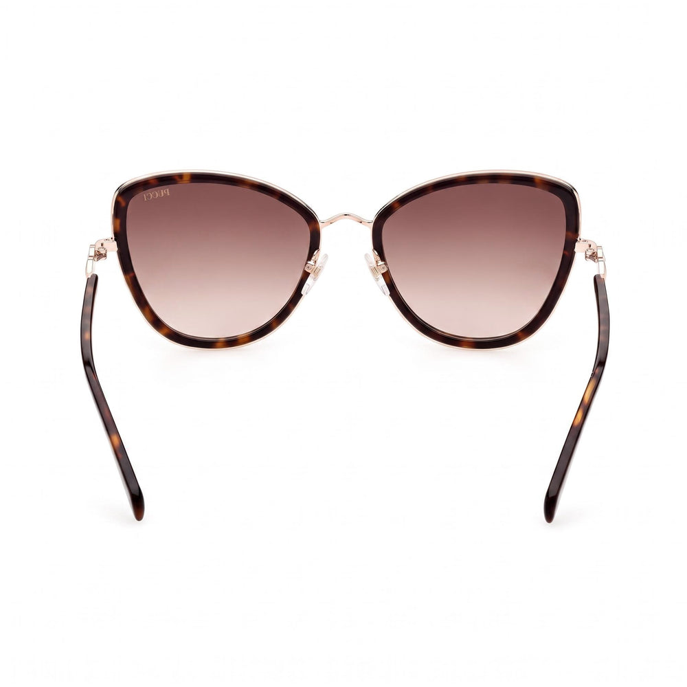 Emilio Pucci Modern Women's Metal Frame Polycarbonate Non-Polarized Sunglasses Size 57-57-140mm