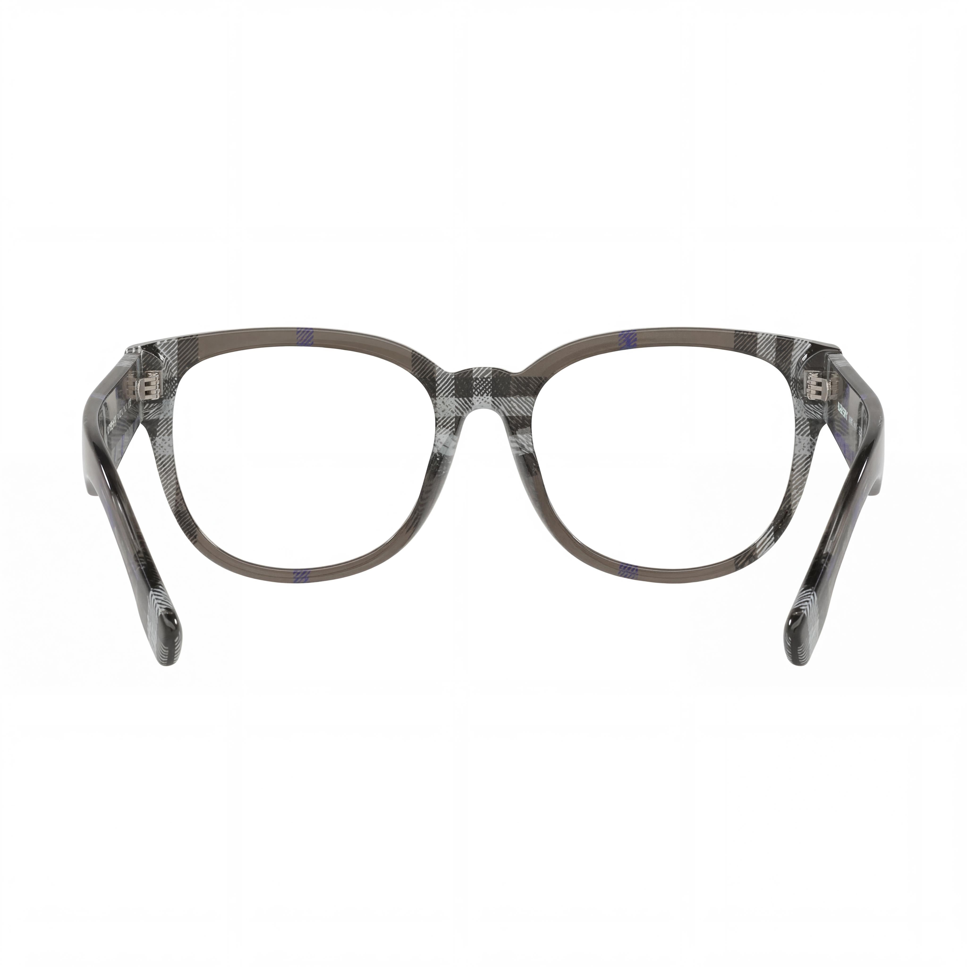 BURBERRY Classic Luxury Unisex Eyewear featuring Acetate Grey Frame and Clear Polycarbonate Lenses 53mm, Photo 3