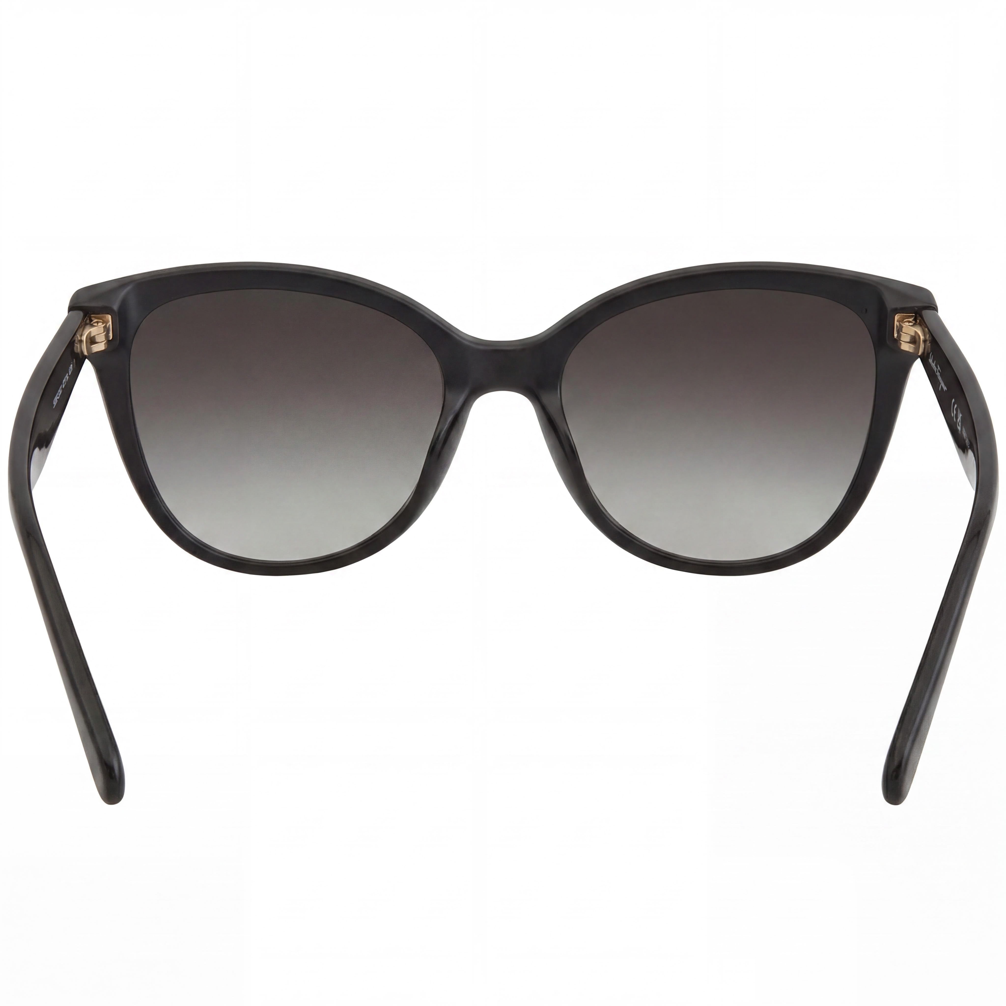 Salvatore Ferragamo SF1073S Women's Black Plastic Cat Eye Grey Gradient UV Protected Sunglasses 54mm, Photo 3