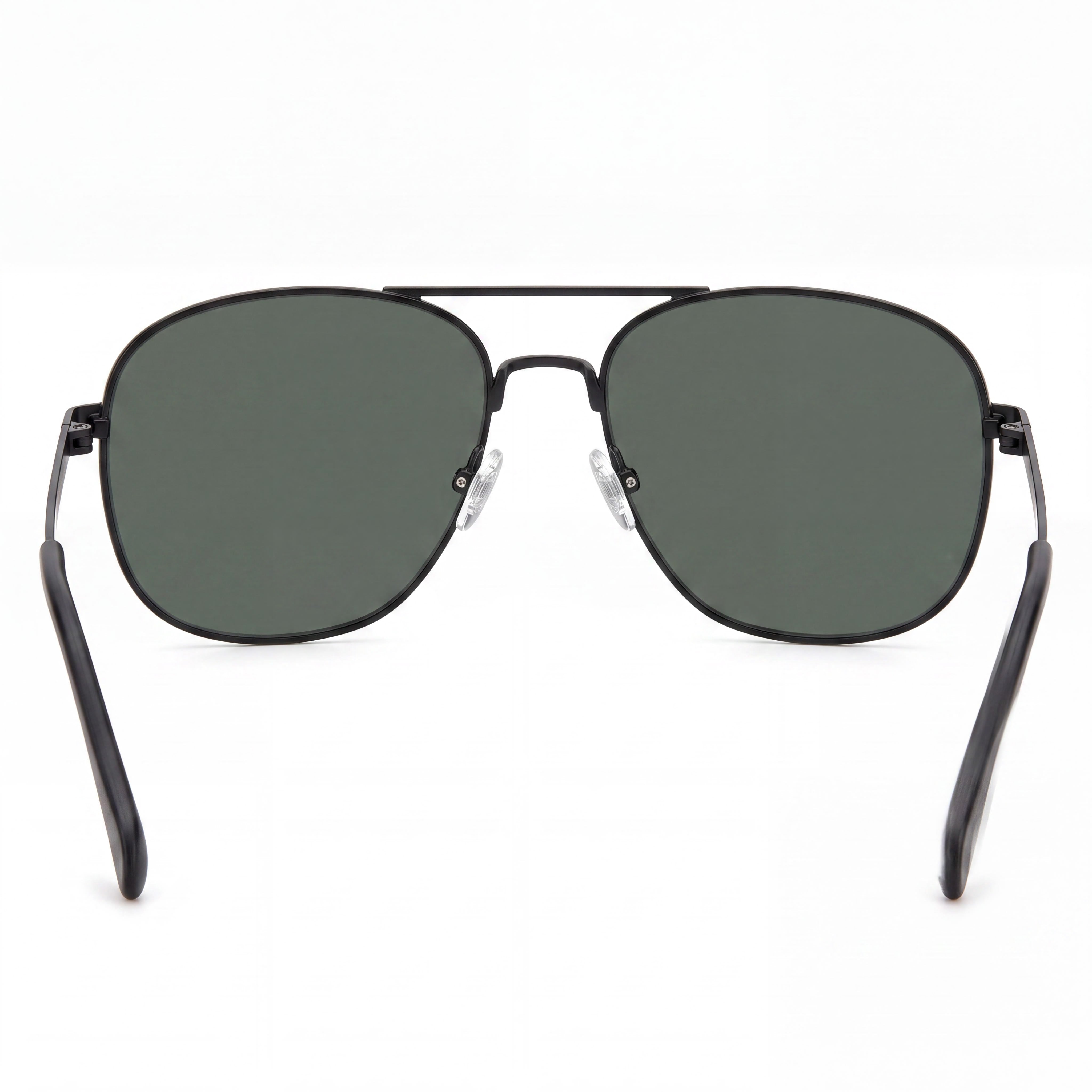 Fossil Fos 2143/G/S Women's Stainless Steel Matte Black Green Frame Green Lens UV 400 Sunglasses 60mm, Photo 4