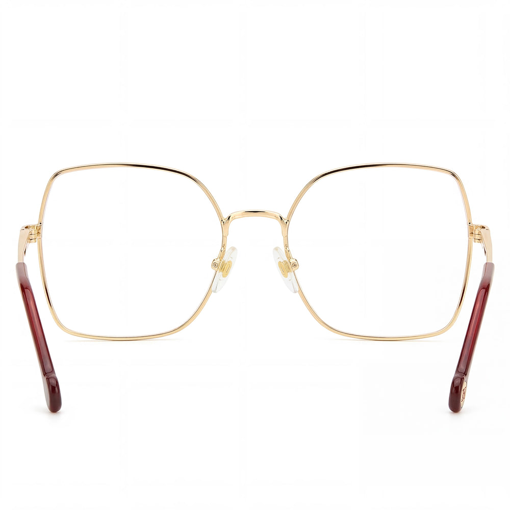 Carolina Herrera Casual Women's Metal Burgundy Gold Non-Polarized Eyeglasses 55mm