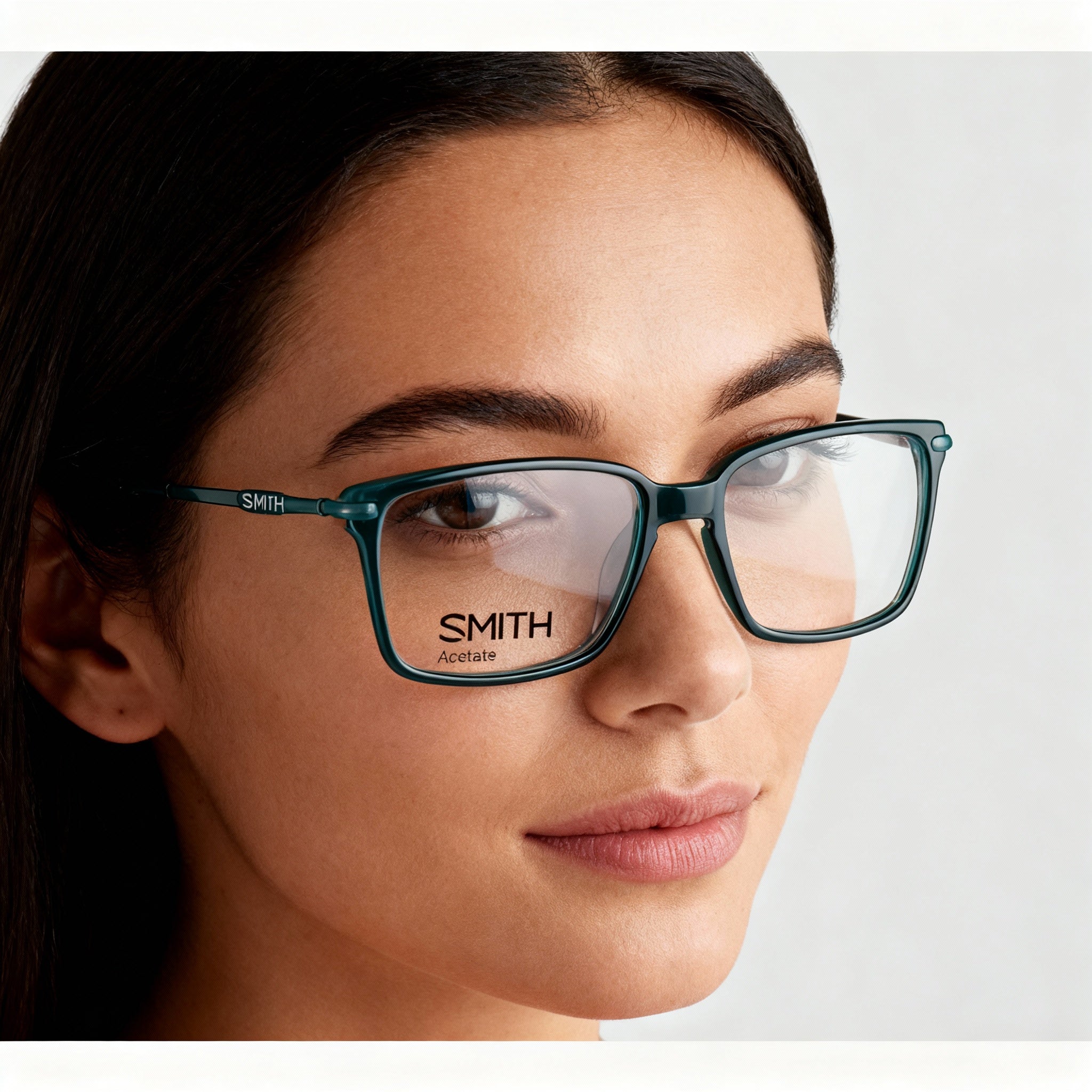 SMITH Pryce Women's Black Blue Plastic Rectangular Rx-Able Optical Eyeglasses, Size 55-17-140, Photo 4