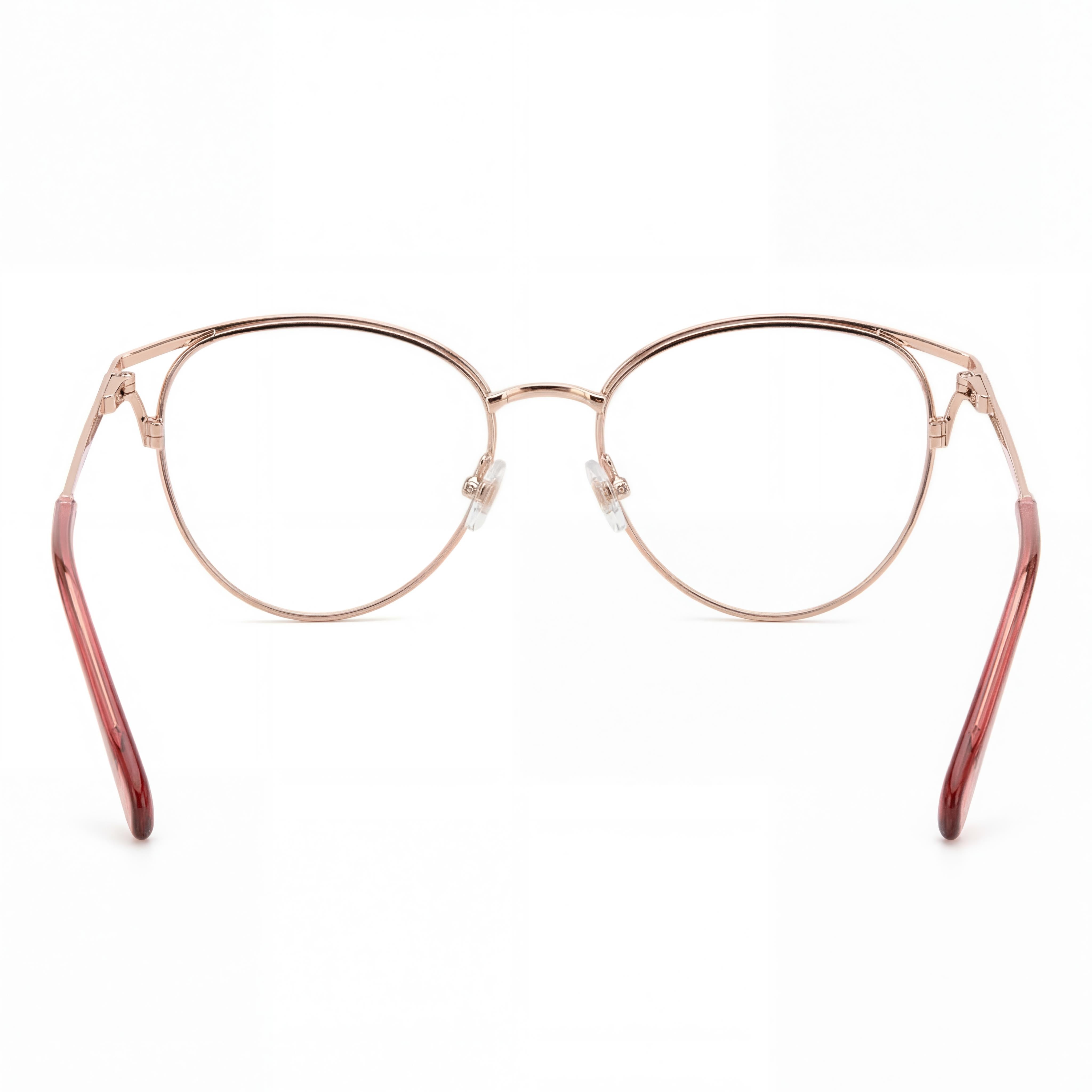 Fossil Fos 7141/G Women's Nude Stainless Steel Optical Frames, 52mm Lens Width, Prescription Ready, Photo 3