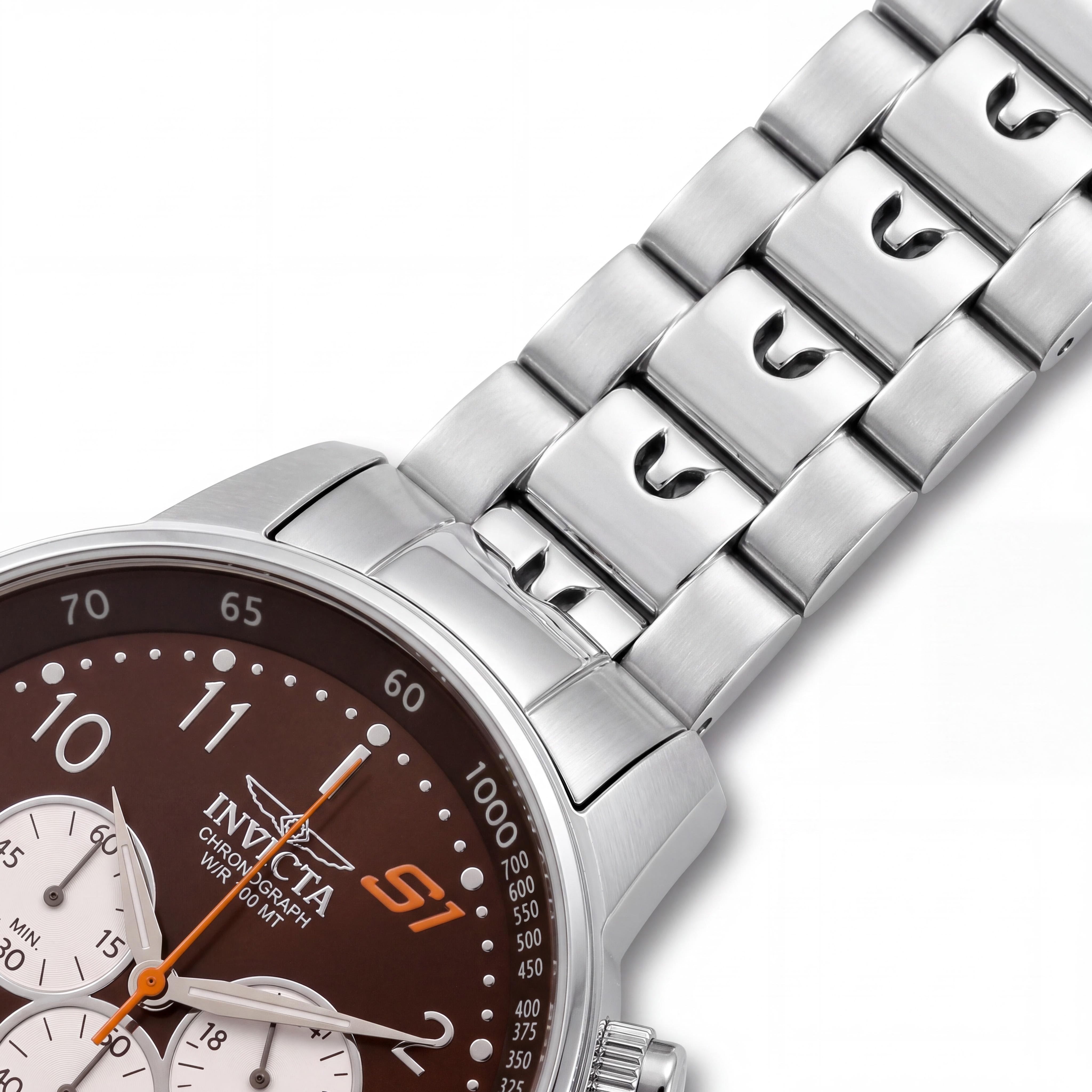 Invicta S1 Rally 23081 Men's Quartz Chronograph Watch, Stainless Steel, Brown Dial, 49mm, 100m Water Resistant, Photo 3