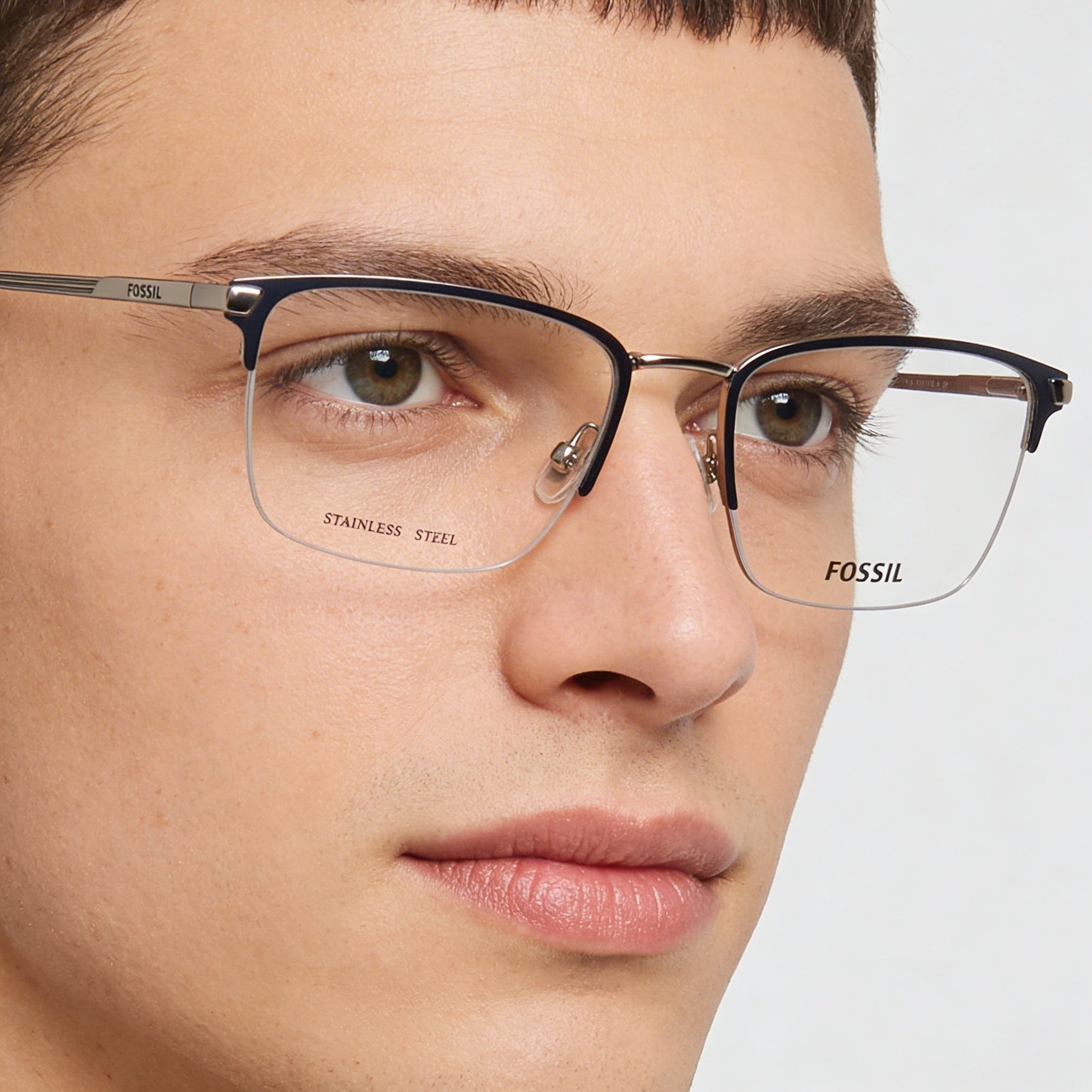 Fossil Fos 7147 Gafas de sol polarizadas unisex con montura de aleación de acero rutenio oscuro mate de 53 mm, Photo 5