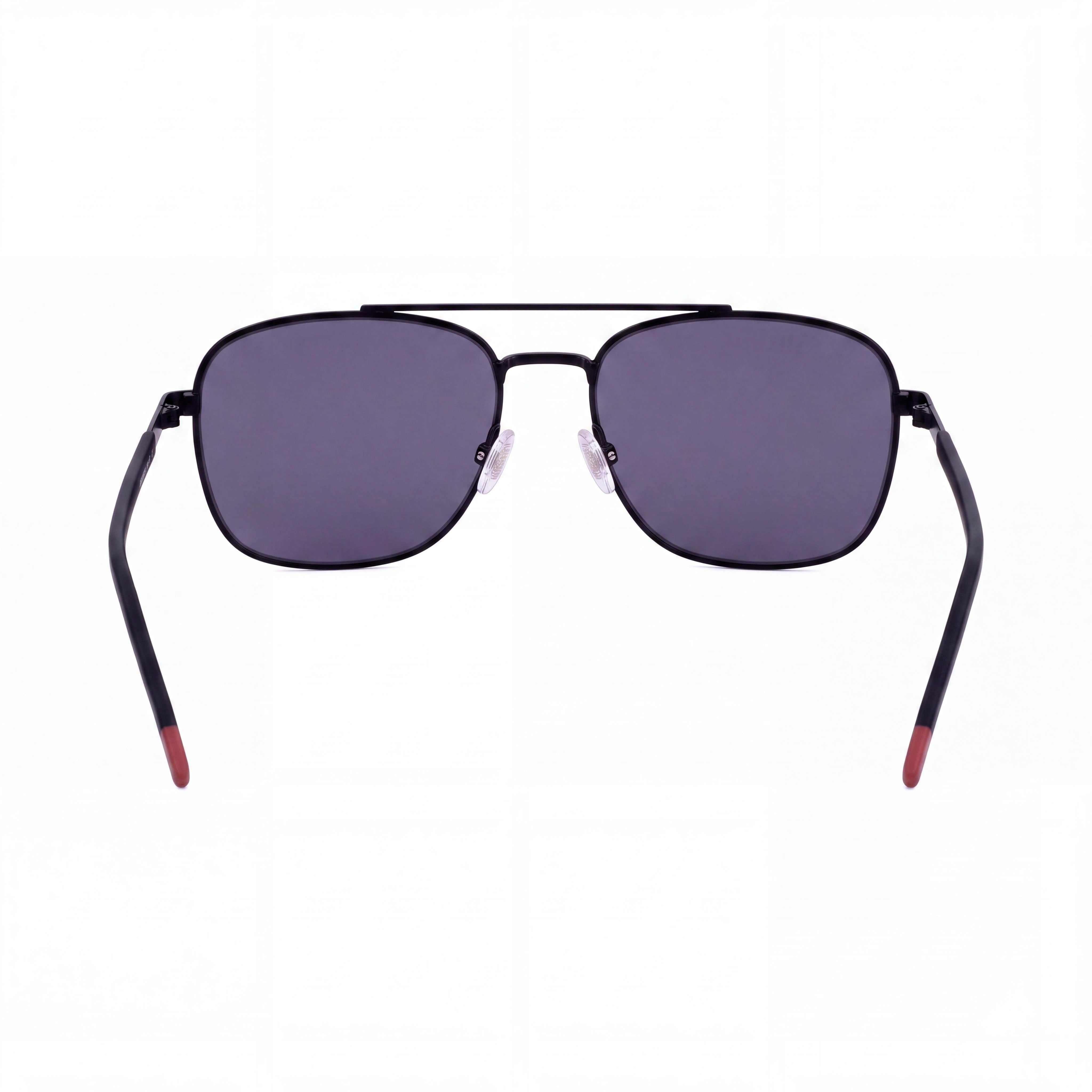 HUGO HG 1269/S Contemporary Men's Metal Matte Black Grey Frame Grey Polycarbonate UV Protection Sunglasses 57mm, Photo 4