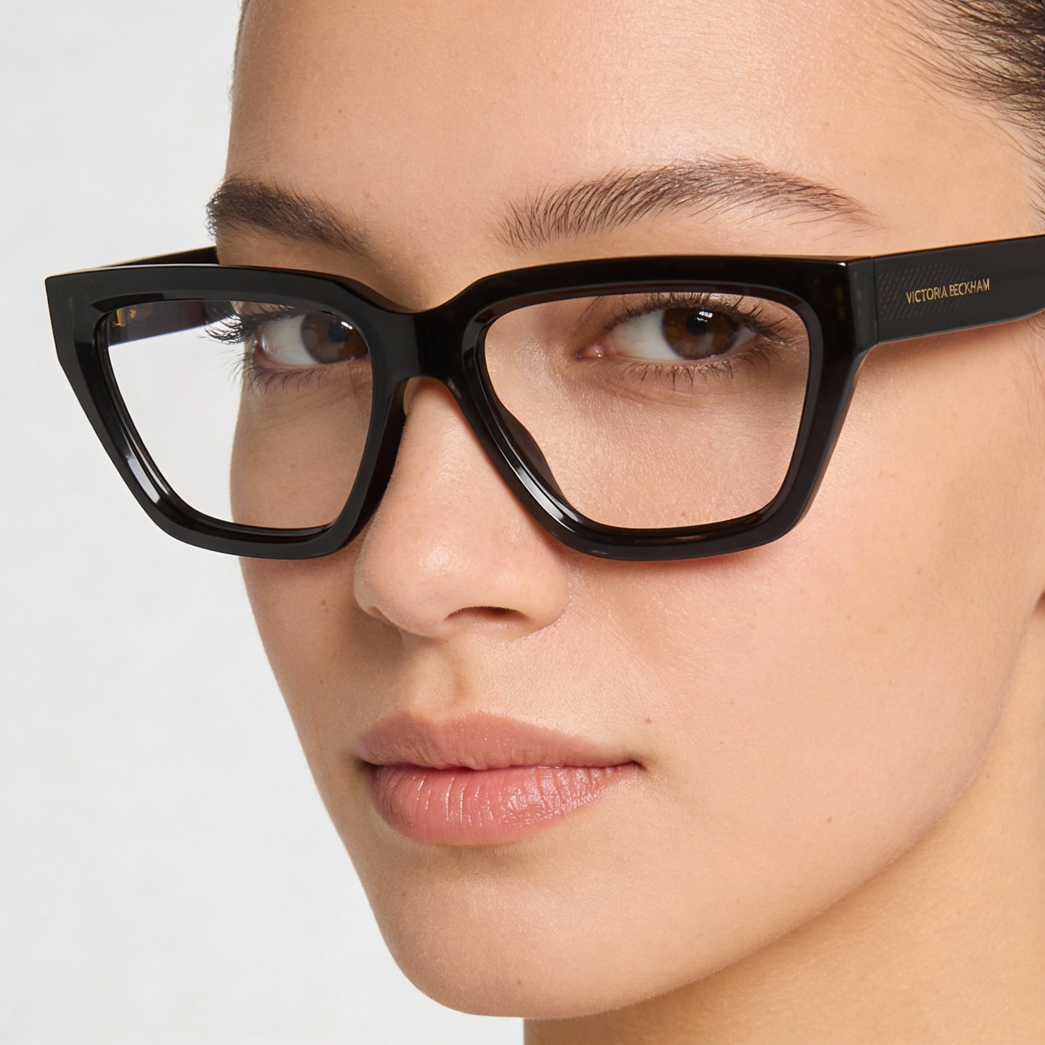 Victoria Beckham Women's Modern Style Grey Acetate Frame Sunglasses with Grey Polycarbonate Lenses, Size 53mm, Photo 4