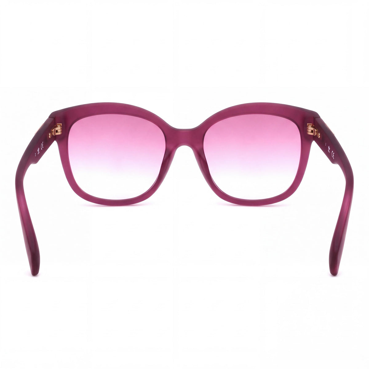 adidas Originals Casual Women's Butterfly Matte Red Bordeaux Mirror Plastic UV Protection Non-Polarized 54mm Sunglasses, Photo 2